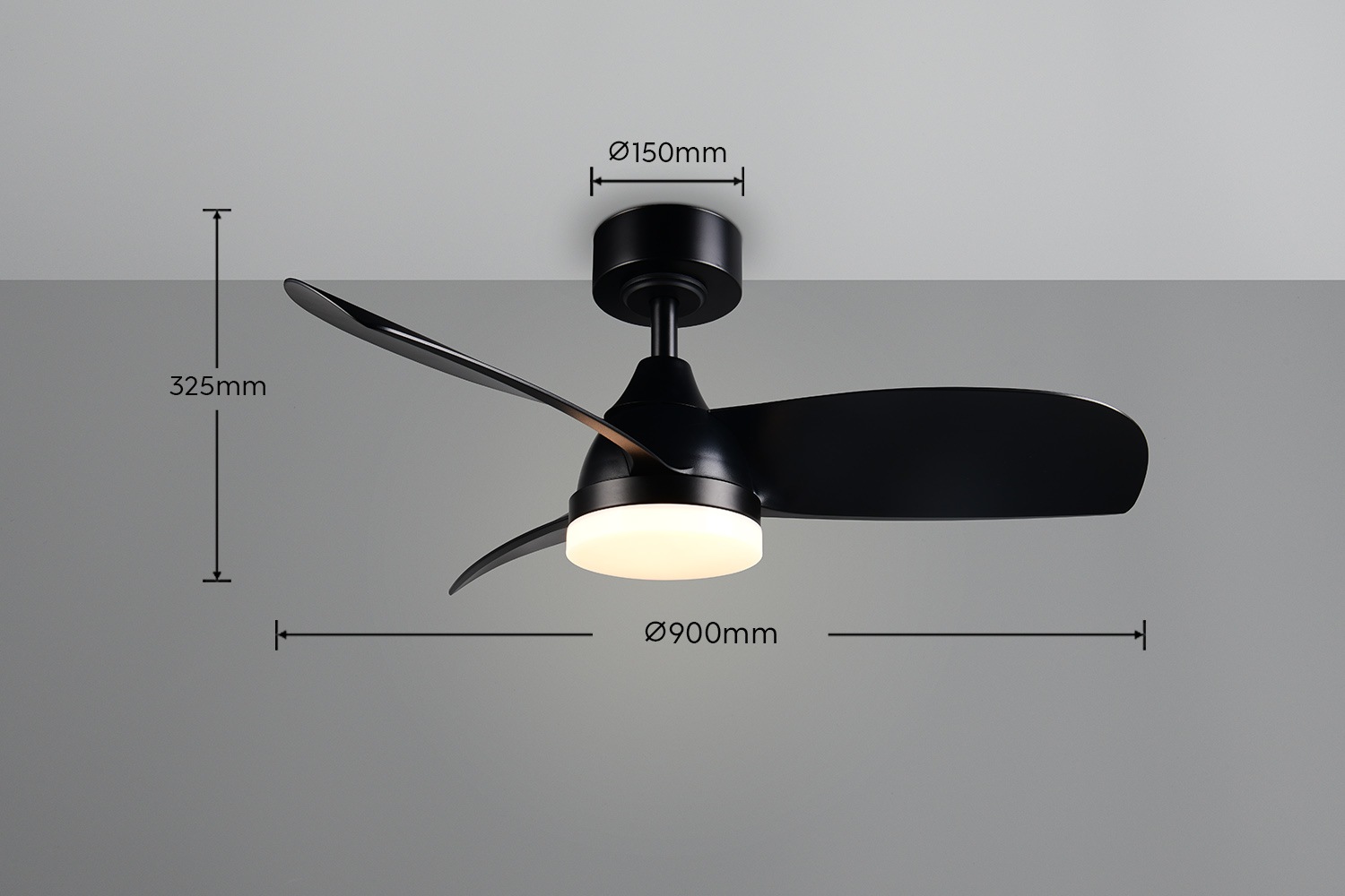 REALITY Leuchten LED Deckenleuchte »HELSINKI mit Ventilator, Deckenventilator mit Licht inkl Fernbedienung«, 1 flammig, Leuchtmittel LED-Board | LED fest integriert, 6 Geschwindigkeiten höhenverstellbar Vor-& Rücklauf dimmbar Nachtlicht