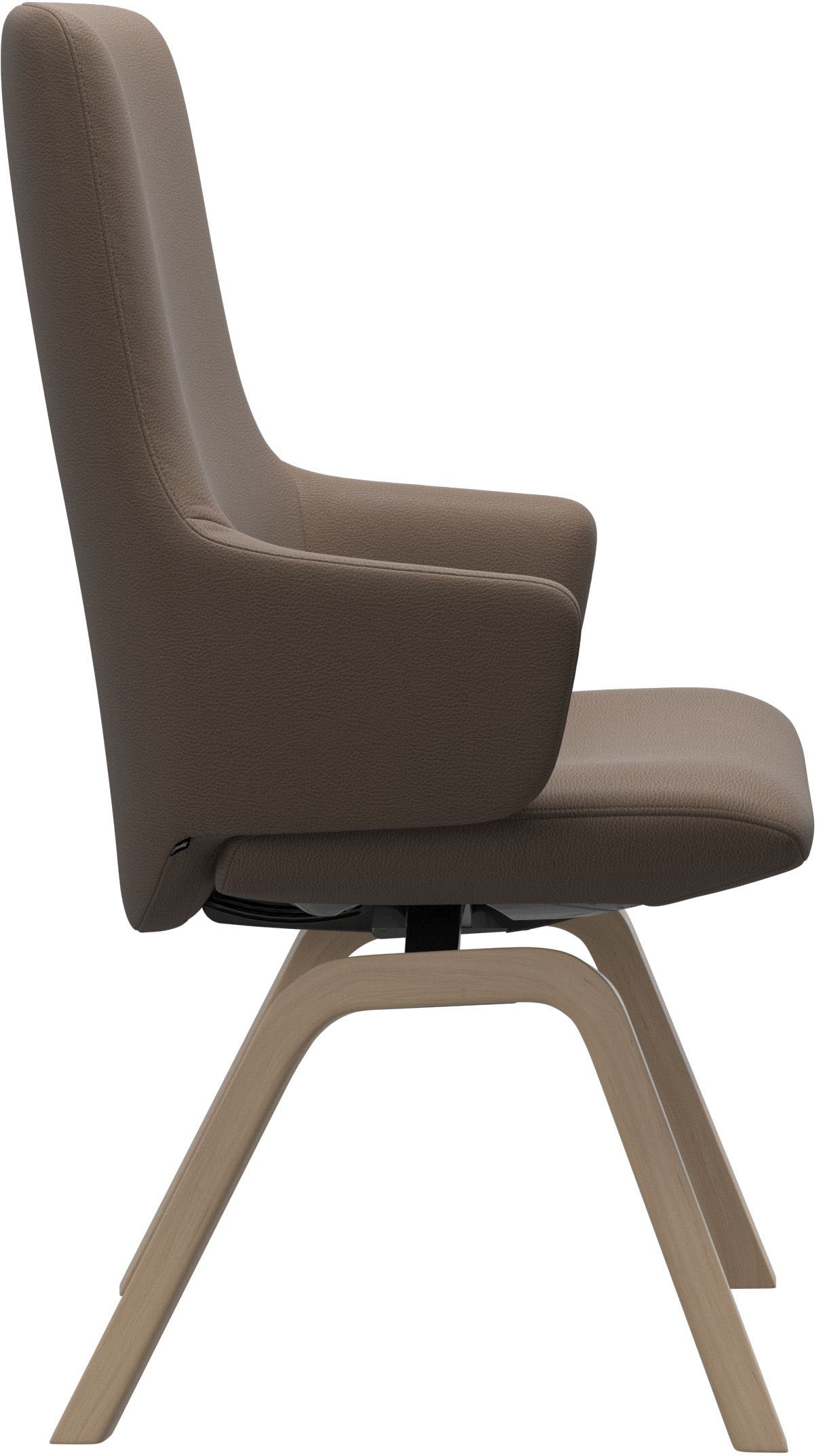 Stressless® Polsterstuhl »Laurel«, Leder BATICK, High Back mit Armlehne, Größe L, schräggestellte Beine in Walnuss