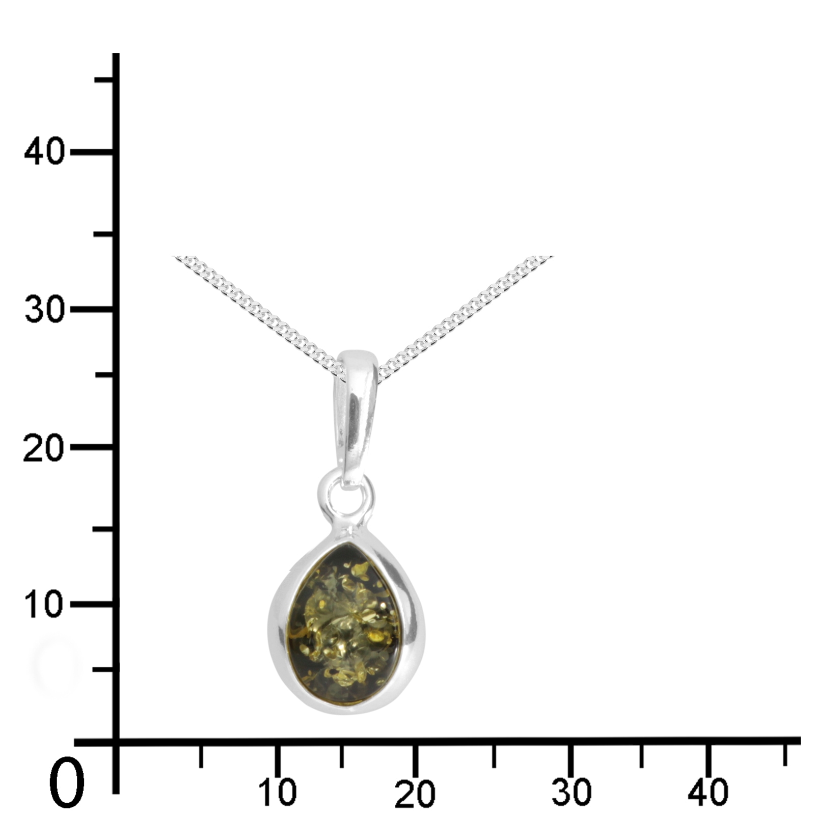 OSTSEE-SCHMUCK Kette mit Anhänger »- Enela - Silber 925/000 - Bernstein«