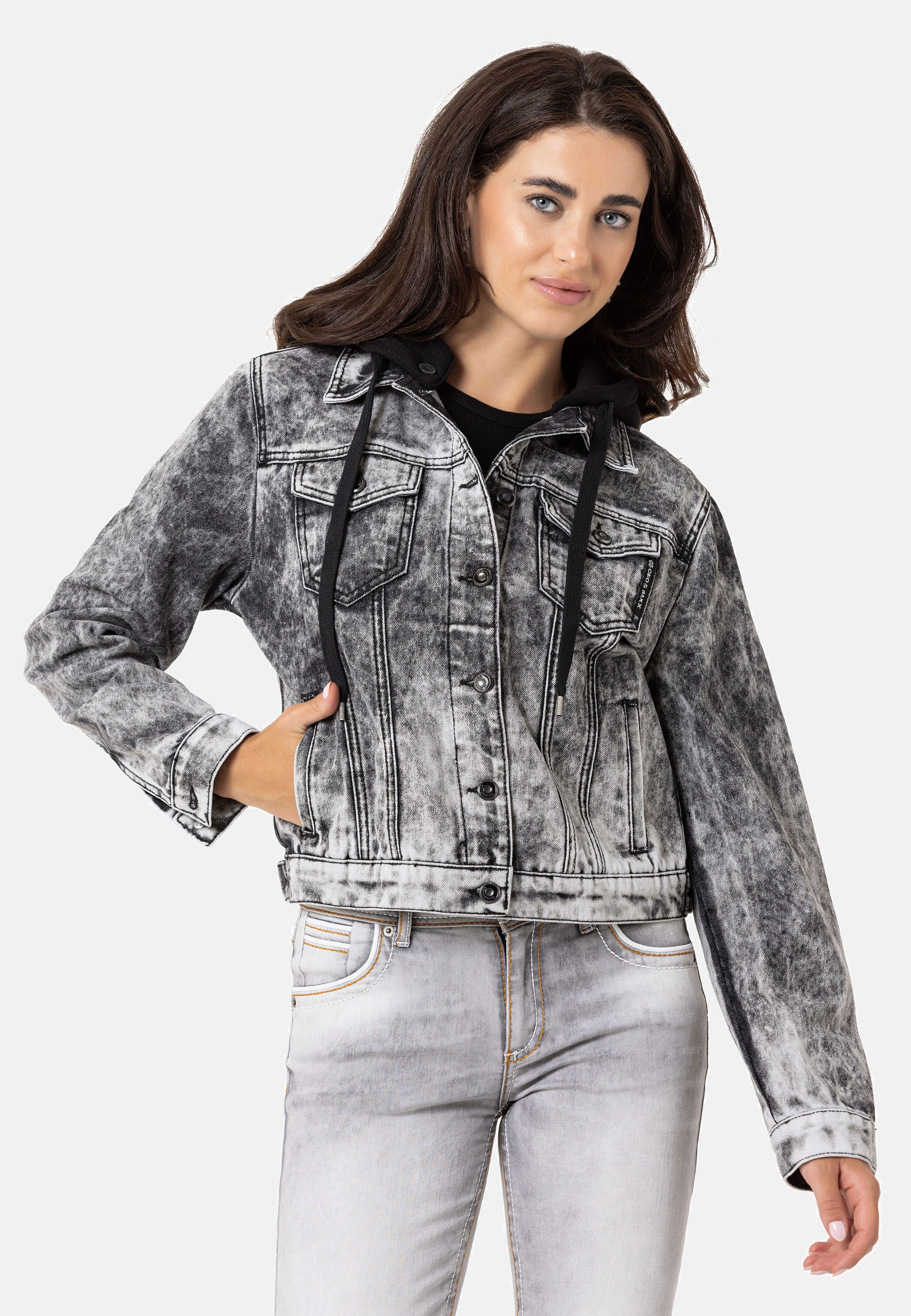 Cipo & Baxx Jeansjacke, im lässigen Look