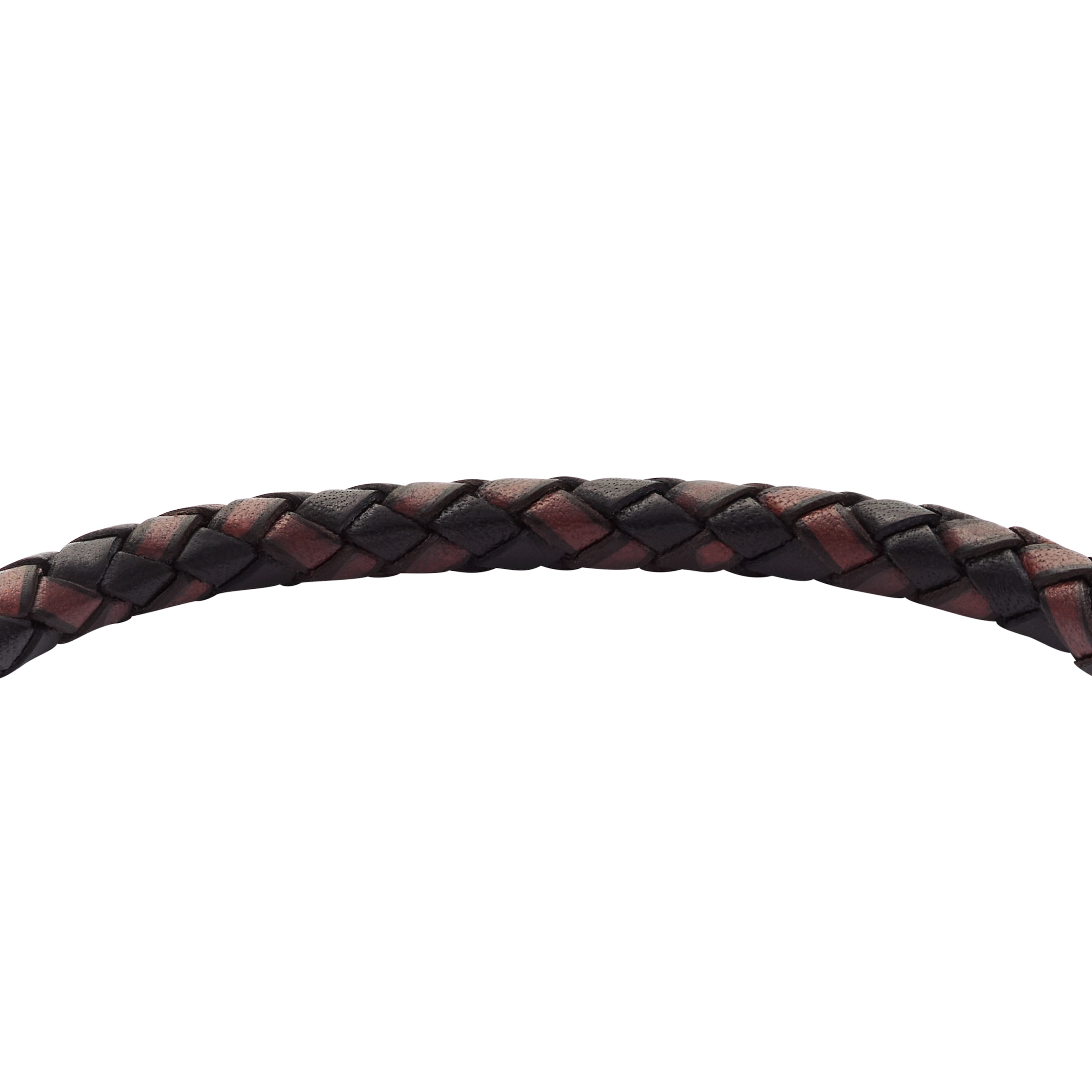 Fossil Armband »Schmuck Geschenk Edelstahl Leder KNOX«