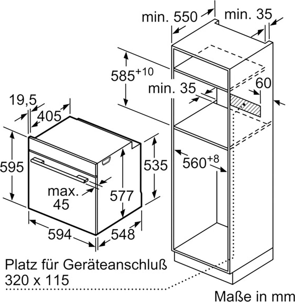 SIEMENS Pyrolyse Backofen iQ700 »HB774G1W1«, mit Teleskopauszug nachrüstbar, Pyrolyse-Selbstreinigung