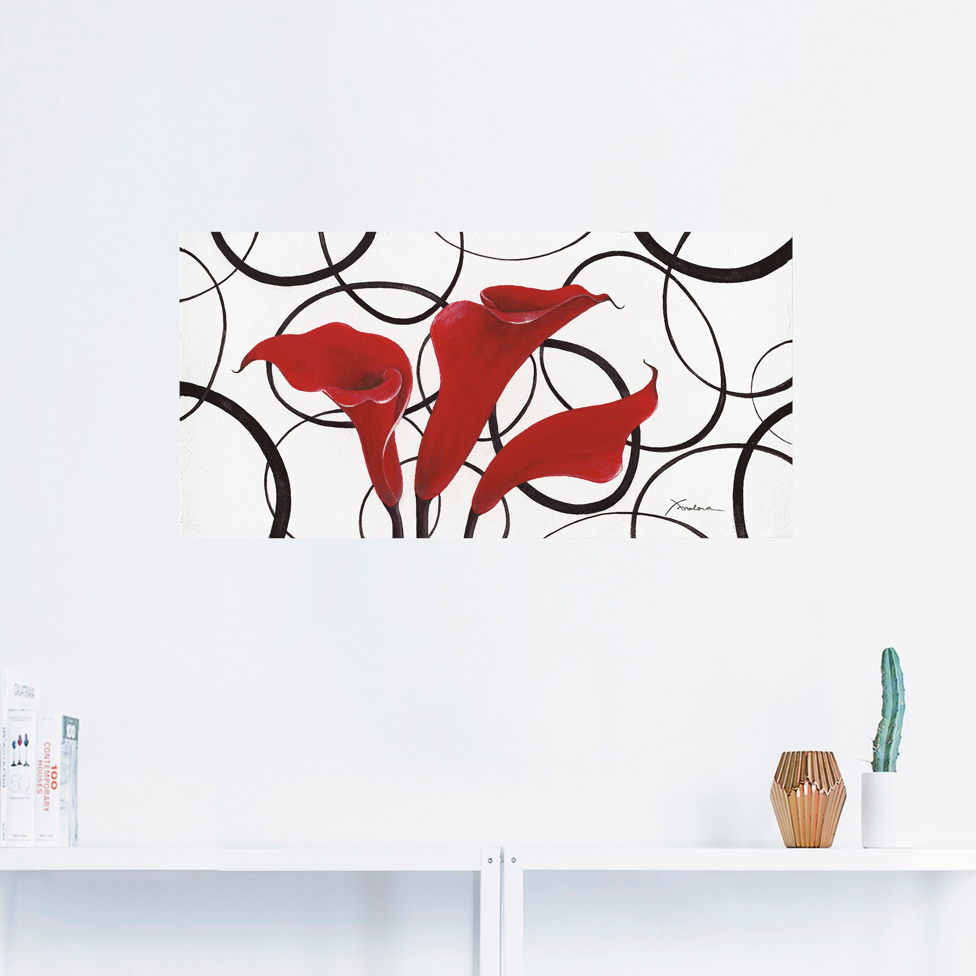 Artland Wandbild »Callas«, Blumen, (1 St.), als Leinwandbild, Wandaufkleber in verschied. Größen