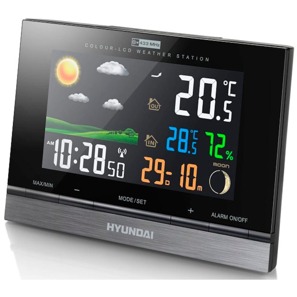 Hyundai Wetterstation »Hyundai WS 2303«, (mit Außensensor)