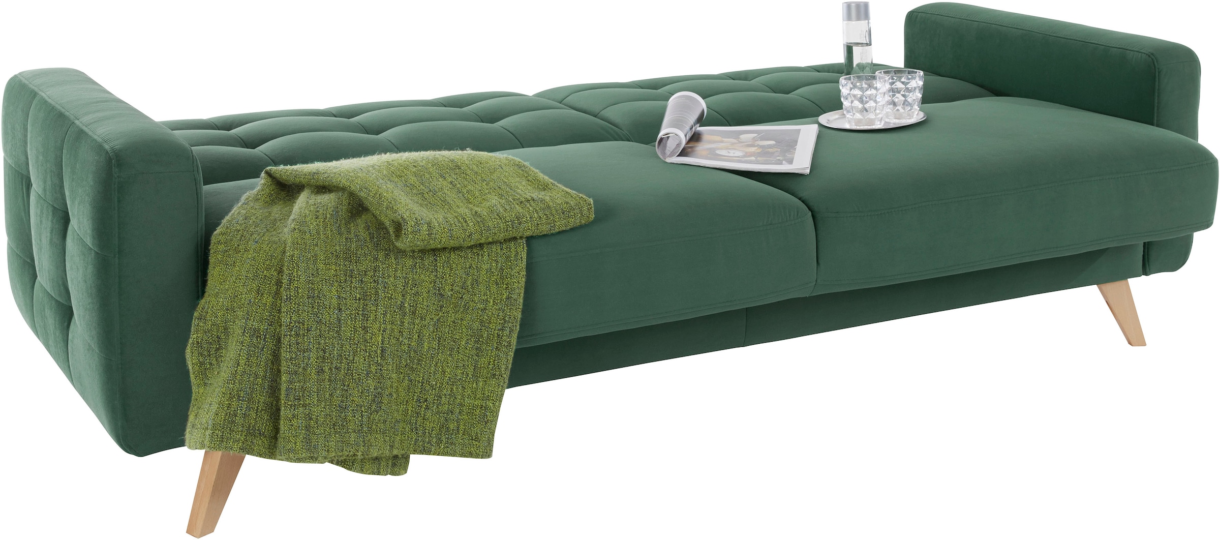 exxpo - sofa fashion 3-Sitzer »Nappa, kompakt und komfortabel, bequem, zeitloses Design, L-Form«, tolle Detailverarbeitung