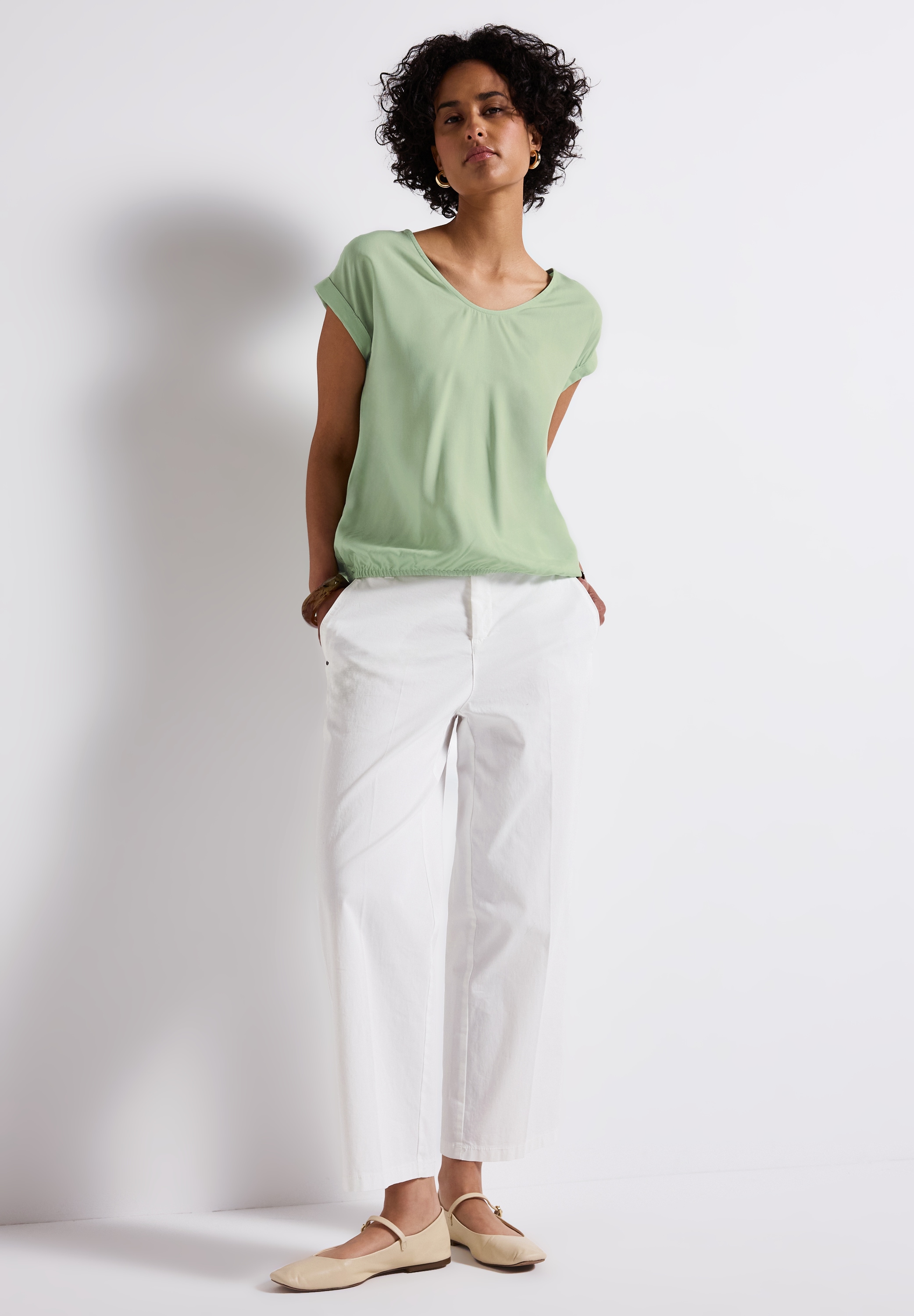 STREET ONE Hemdbluse, aus softer Viskose