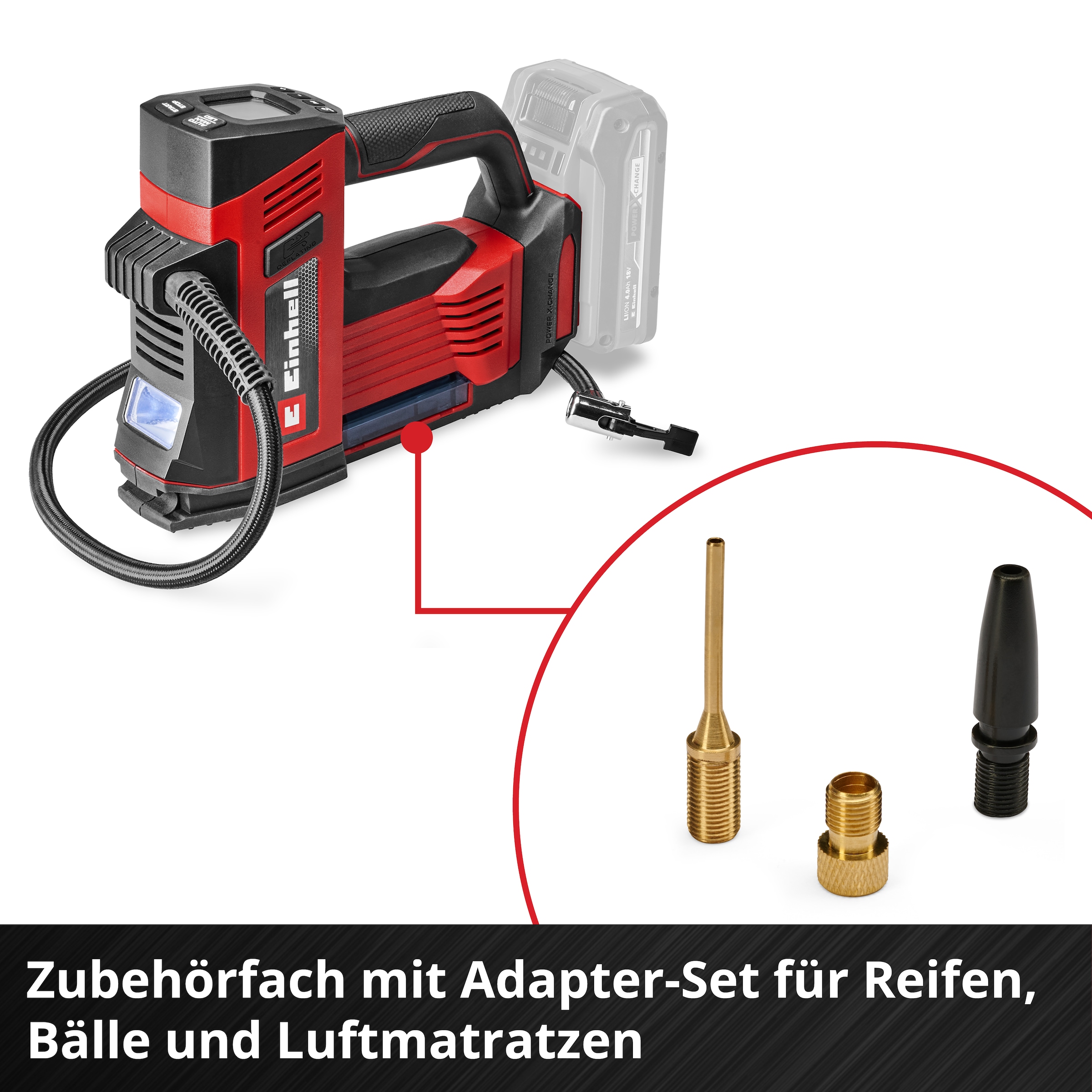 Einhell Akku-Handkompressor »CE-CC 18/23 D Li-Solo« ohne Akku, ohne Ladegerät