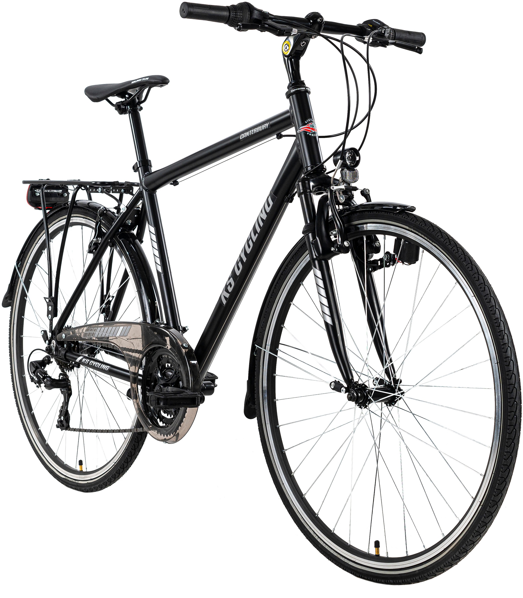 KS Cycling Trekkingrad »Canterburry«, 21 Gang, Shimano, Tourney Schaltwerk, Kettenschaltung, für Herren, Kettenschaltung