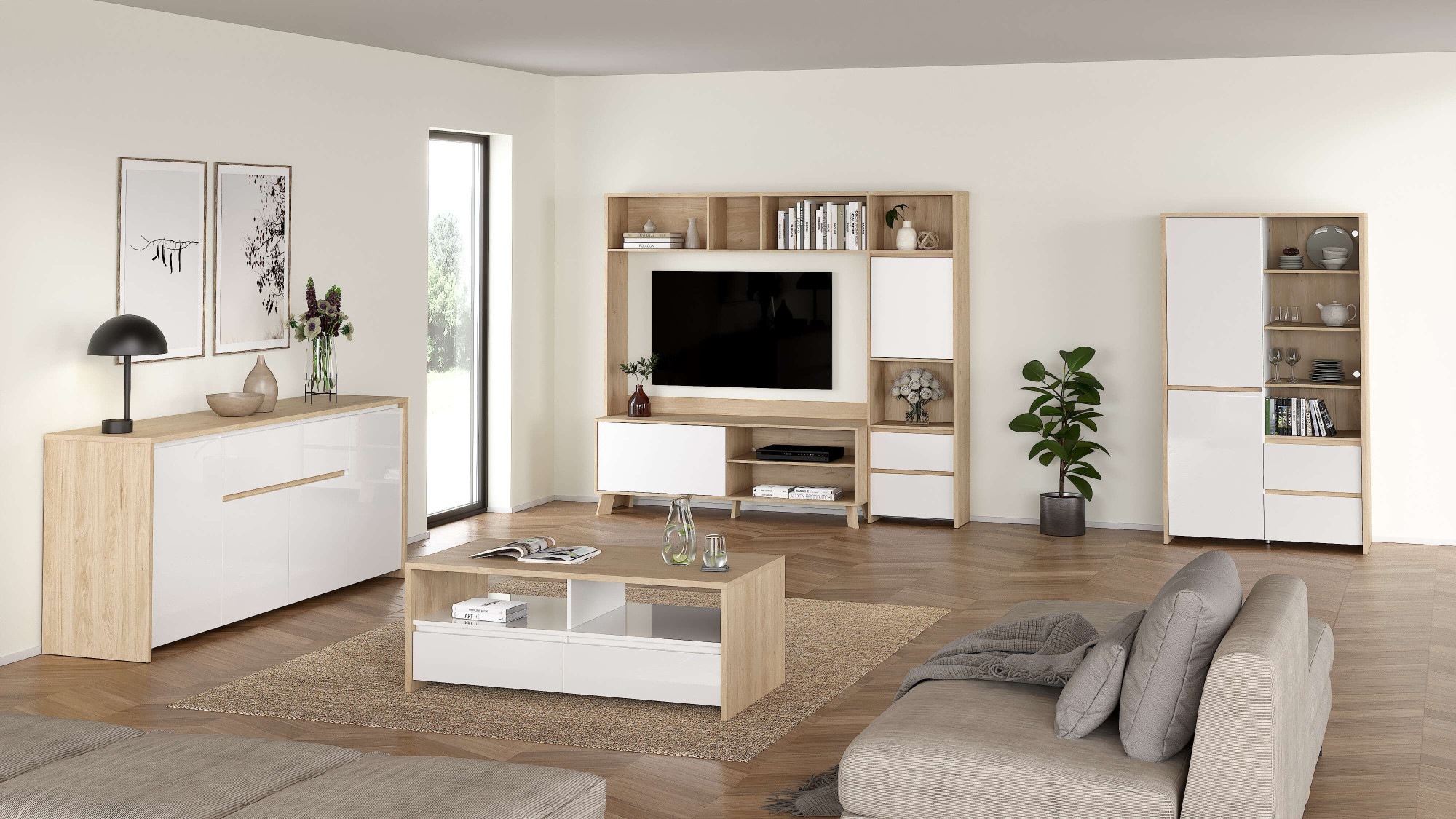 INOSIGN Sideboard »Next Anrichte, Kommode, Stauraum,«, 4 Türen, 1 Schublade, Breite 197 cm