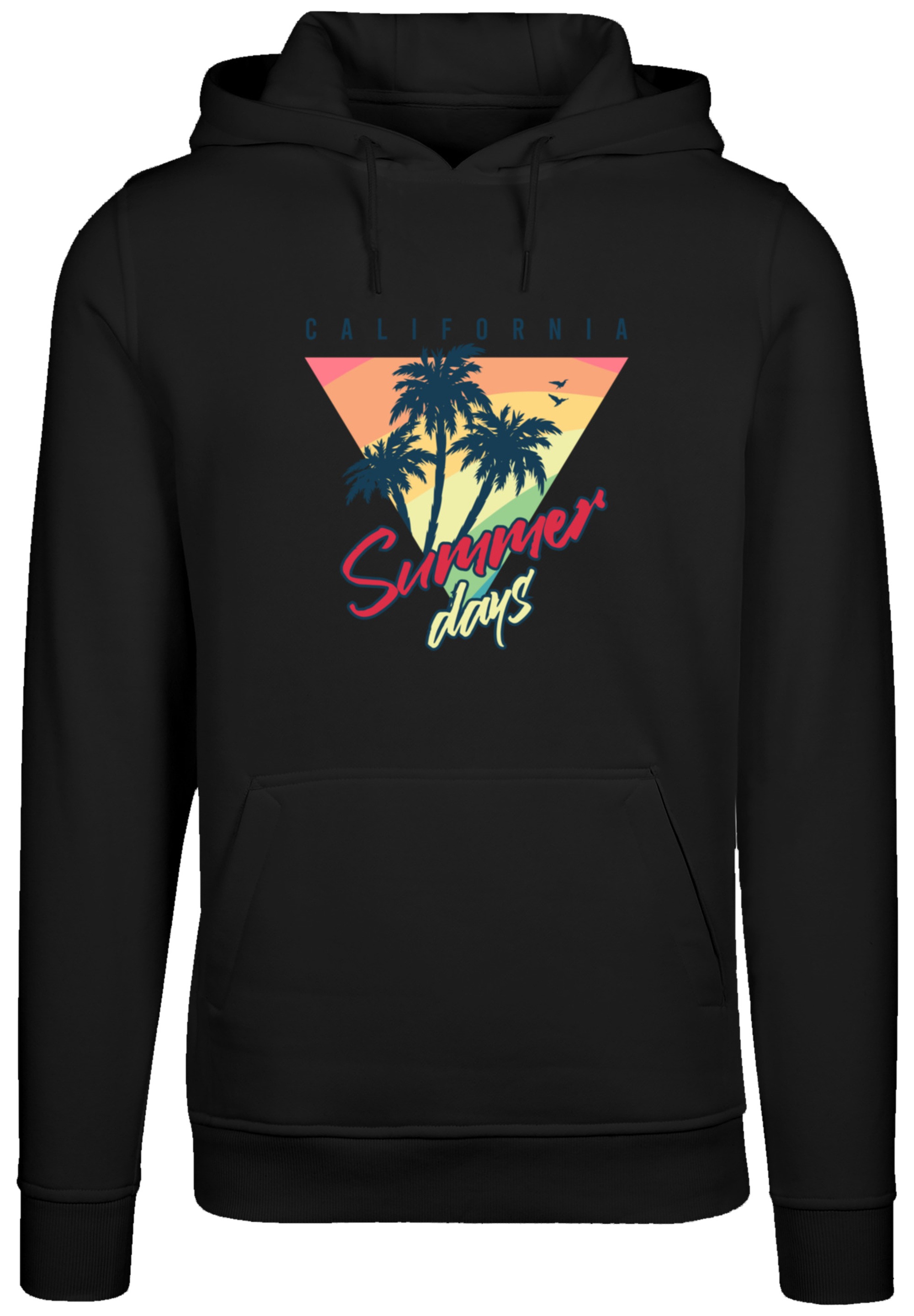 F4NT4STIC Kapuzenpullover »California Palmen Retro«, Premium Qualität
