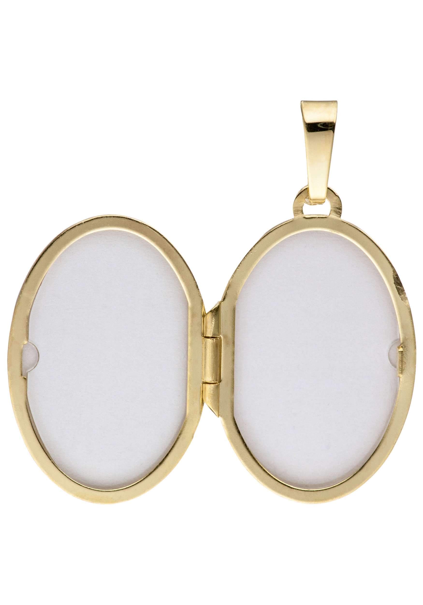 JOBO Medallionanhänger »Anhänger Medaillon oval 26 mm« ()  585 Gold für 2 Fotos