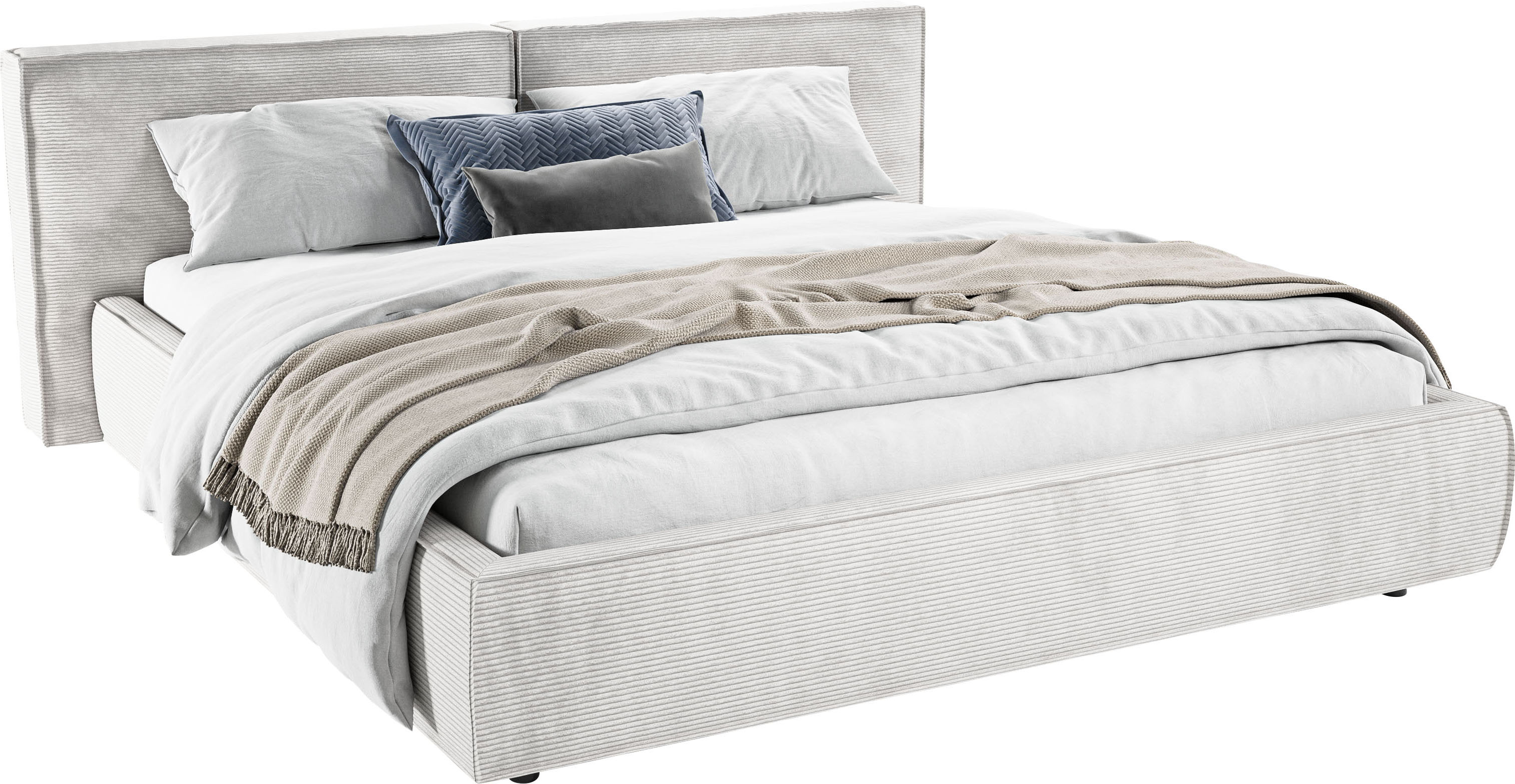 Home affaire 1100000002199 "Adrina mit Biesenoptik, Feincord und Luxus-Microfaser" bis 280kg, auch in Überlänge 220 cm, 4 Breiten bis 200cm