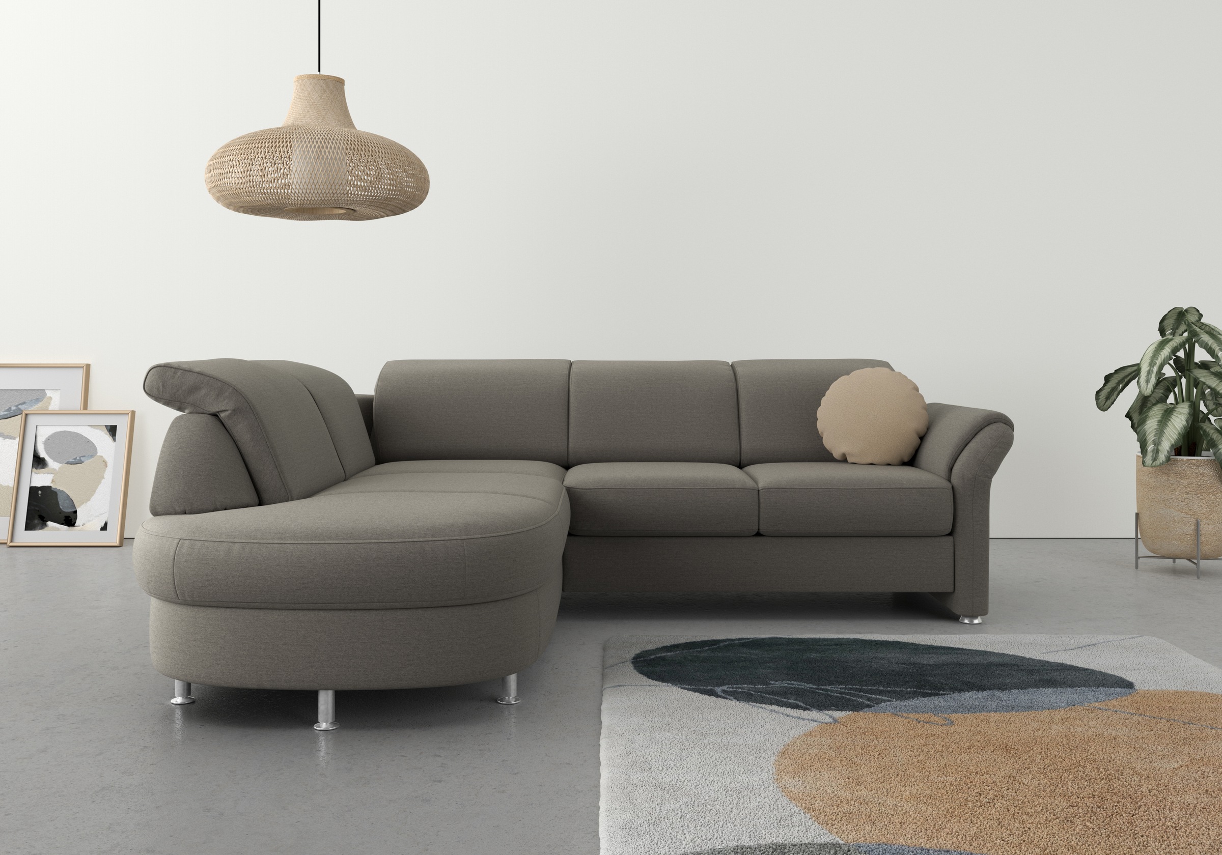 Thumbnail - sit&more Ecksofa "Apulia L-Form", wahlweise Bettfunktion, Bettkasten und Kopf- und Armteilverstellung
