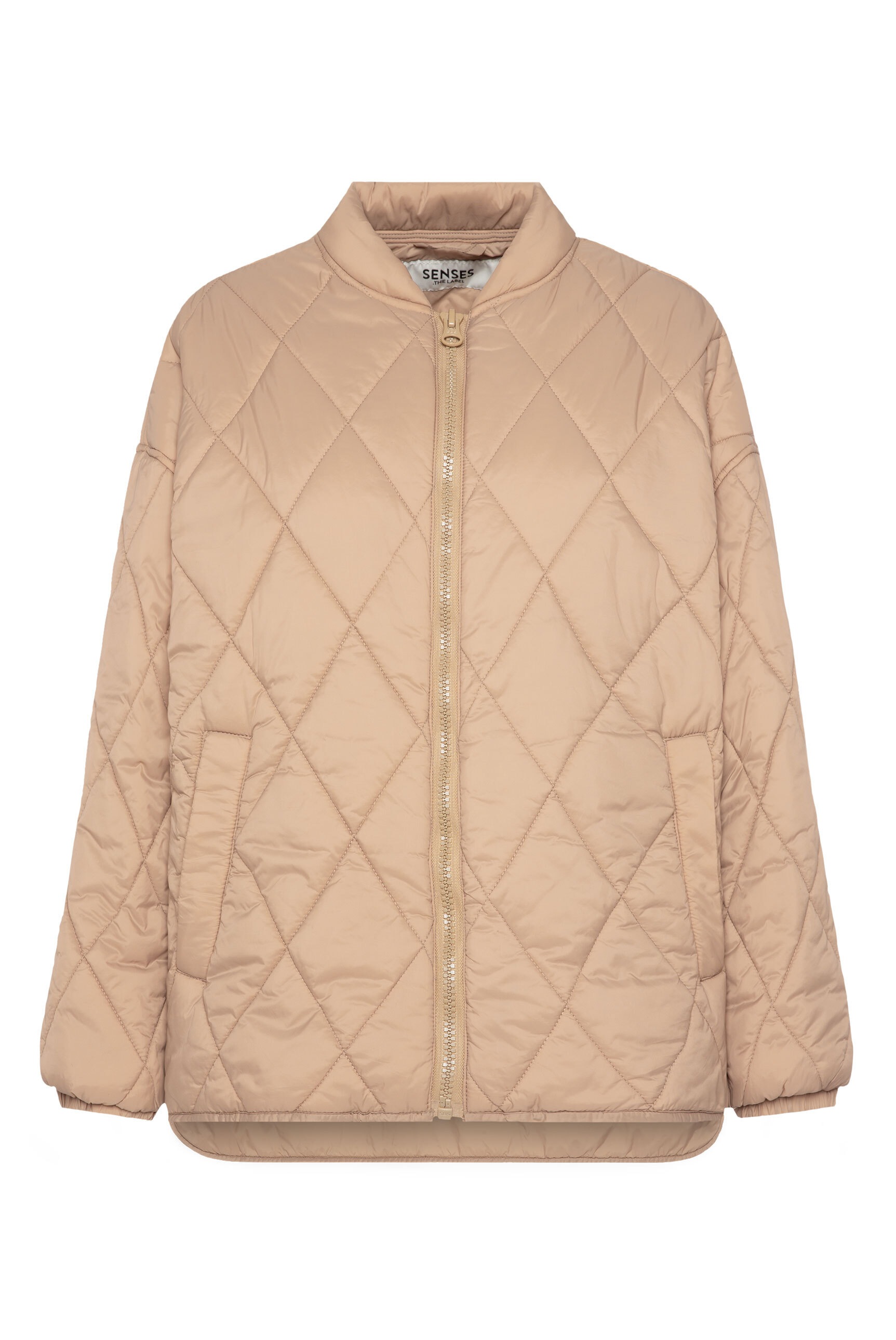 SENSES.THE LABEL Outdoorjacke, ohne Kapuze, mit Elastikbündchen