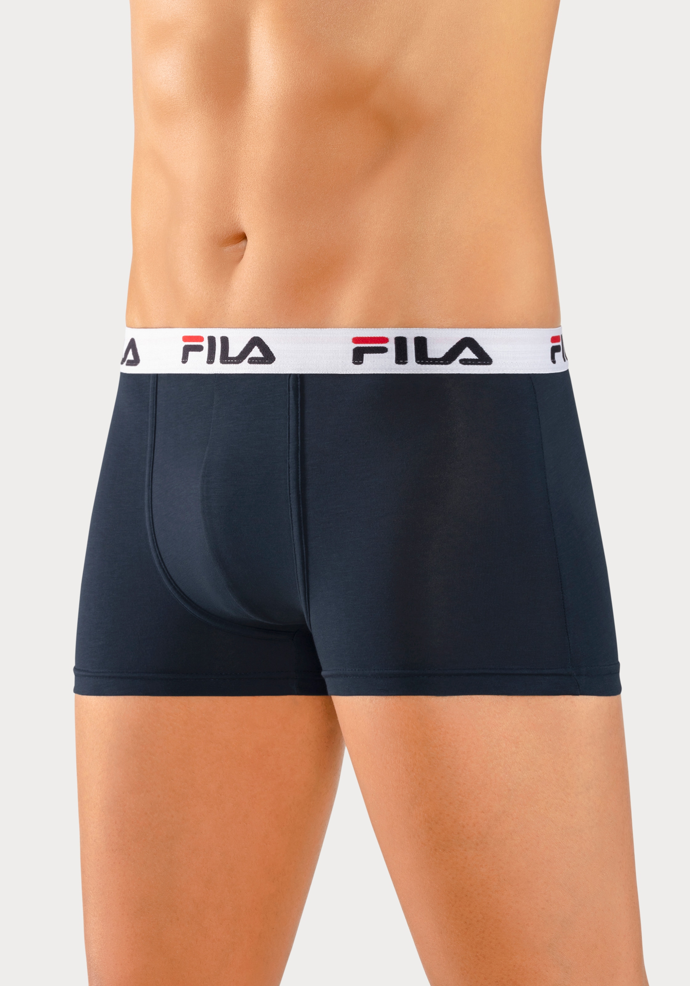 Fila Boxer, (3er Pack), mit Logo Schriftzug im Bund