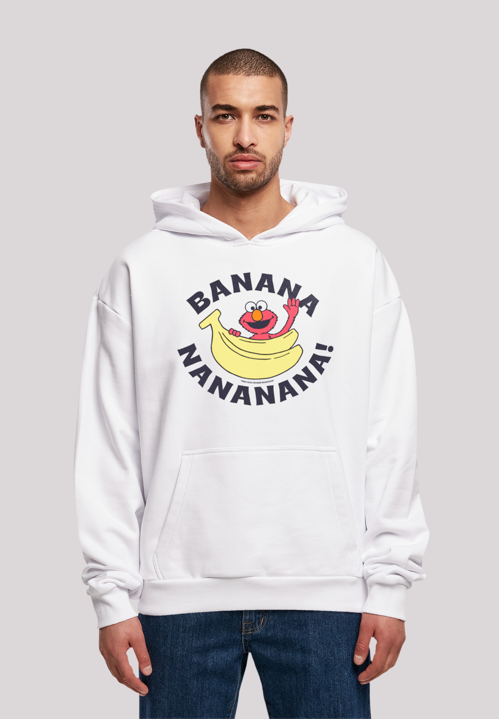 F4NT4STIC Kapuzenpullover »Sesamstraße Elmo Banana«, Premium Qualität