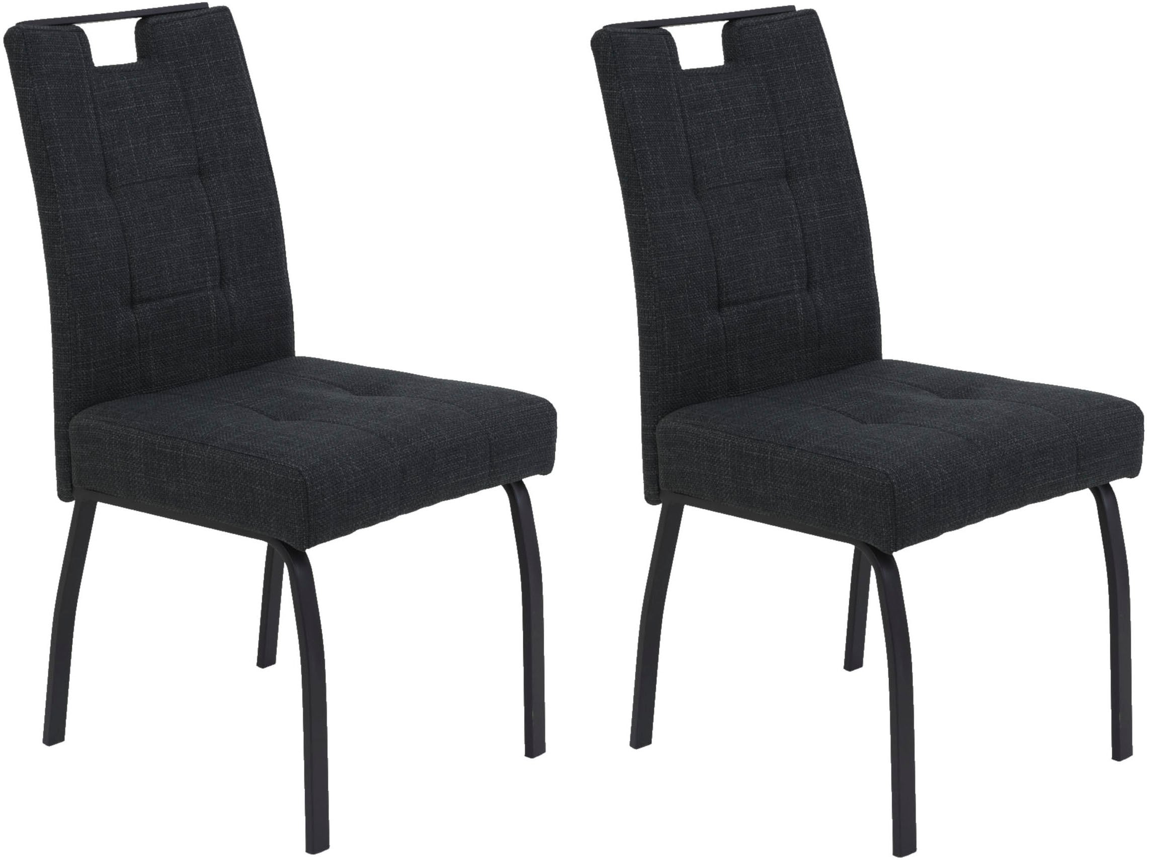HELA 4-Fußstuhl "LINZ, Esszimmerstuhl, Komfortstuhl", (Set), 2 St., Microfa günstig online kaufen