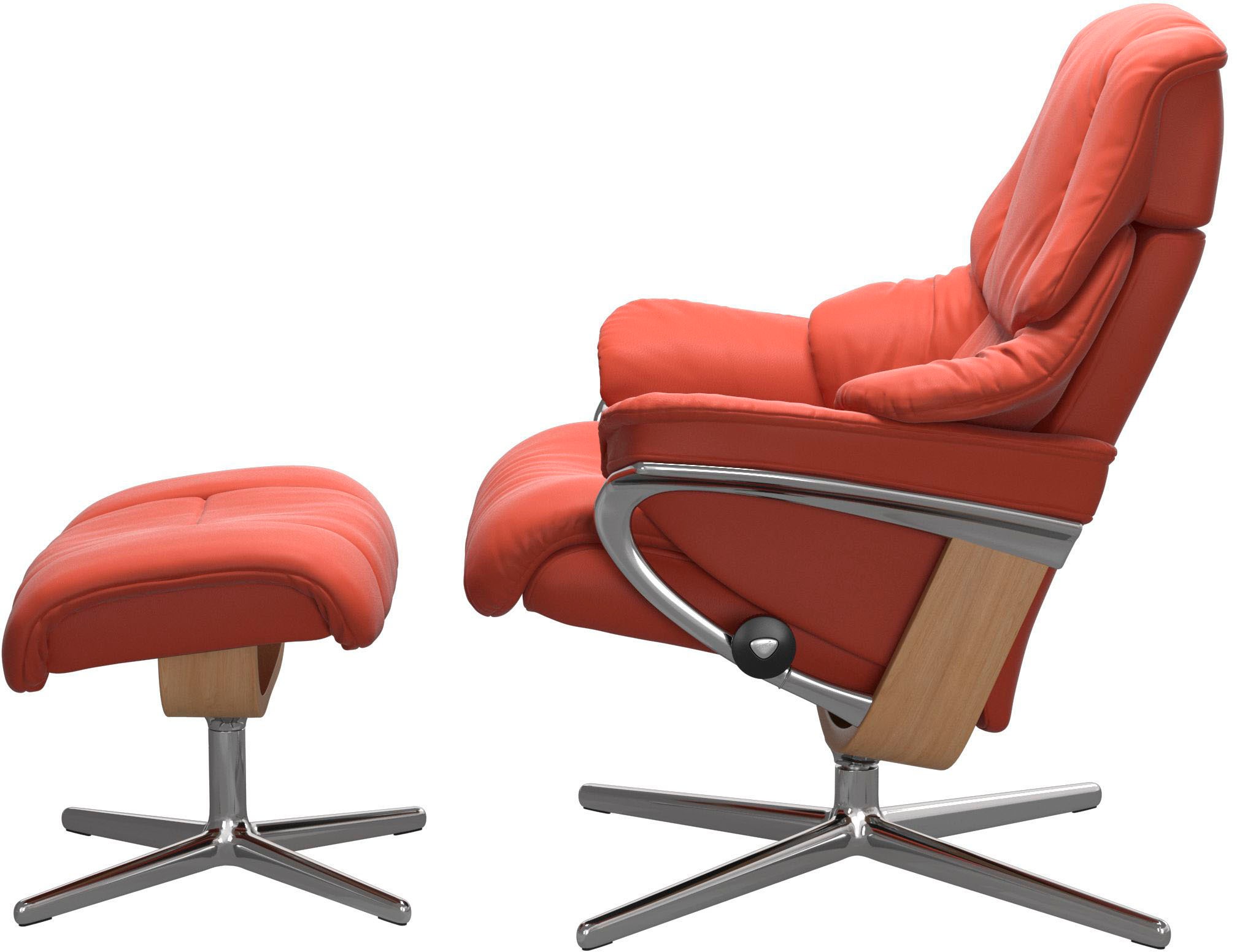 Stressless® Fußhocker »Reno«, mit Cross Base, Größe S, M & L, Holzakzent Eiche