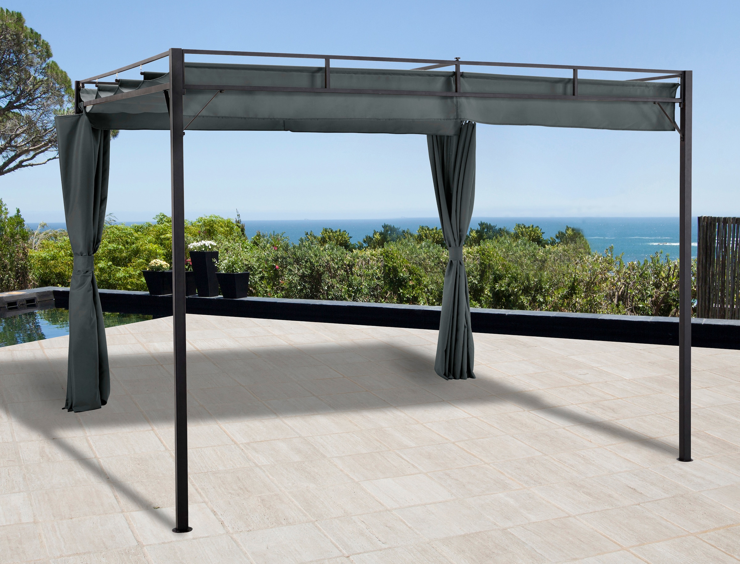 KONIFERA Pavillon »Milos«, (Set), BxT: 300x300 cm