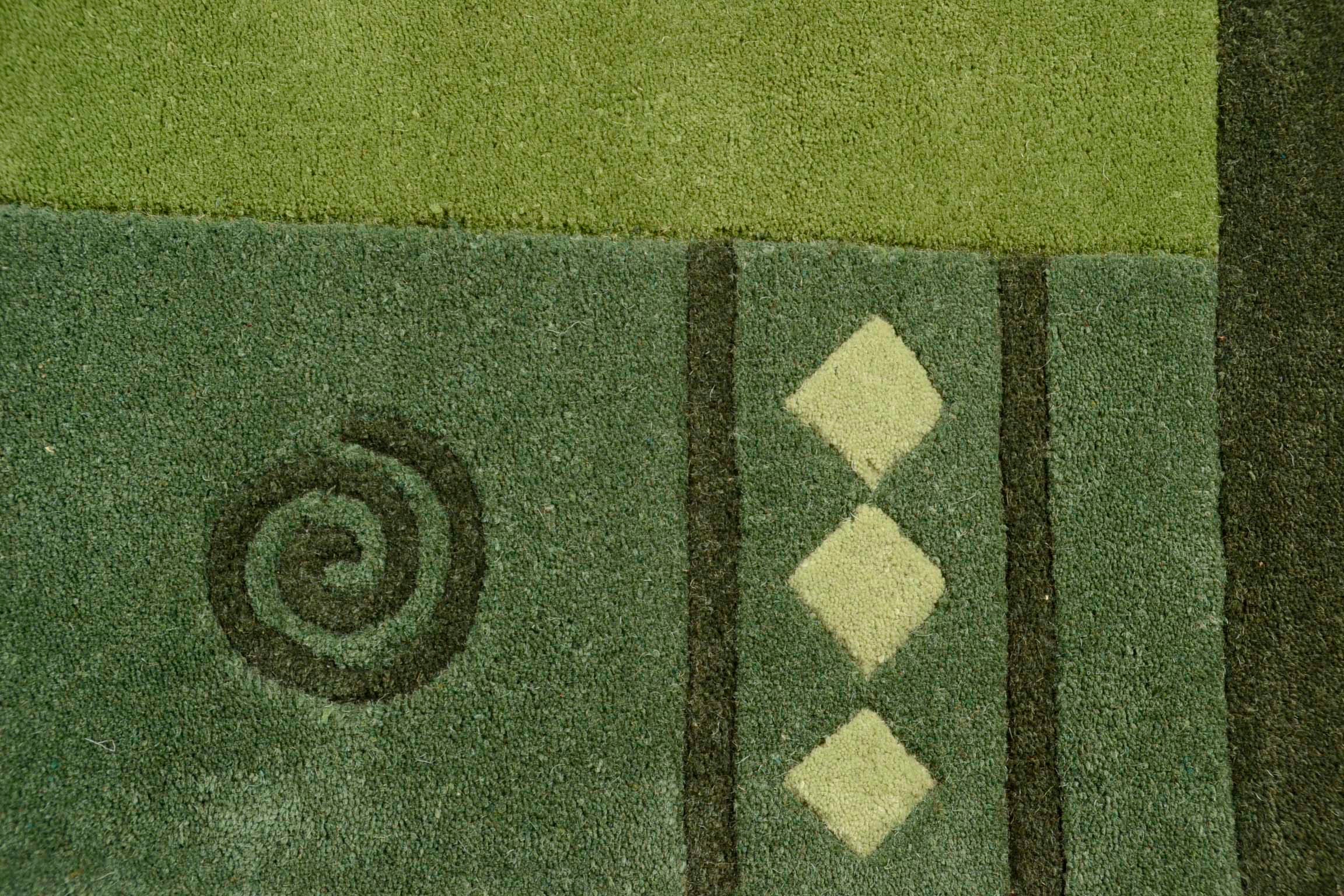 THEKO Wollteppich »Ambadi«, rechteckig, 14 mm Höhe, reine Schurwolle, handgetuftet, mit Bordüre, modern