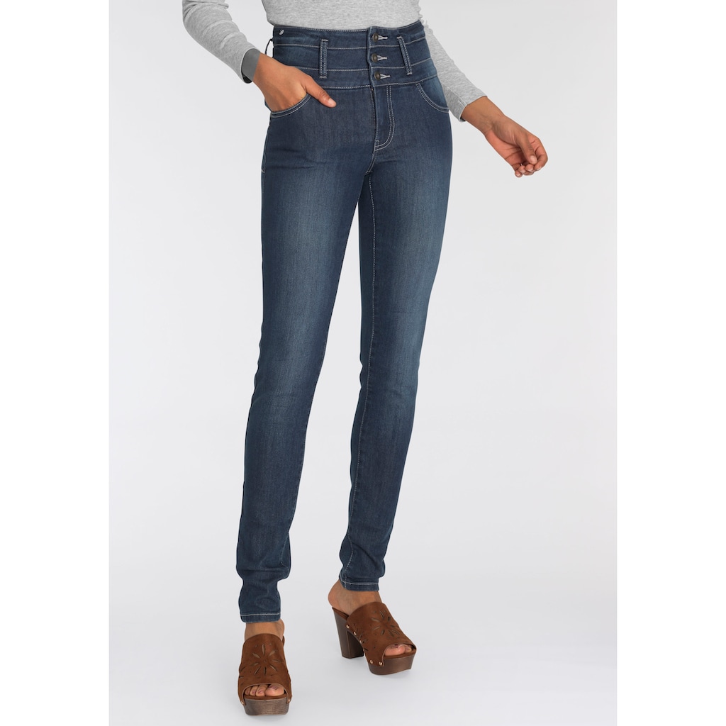 Arizona Slim-fit-Jeans »mit extra breitem Bund«