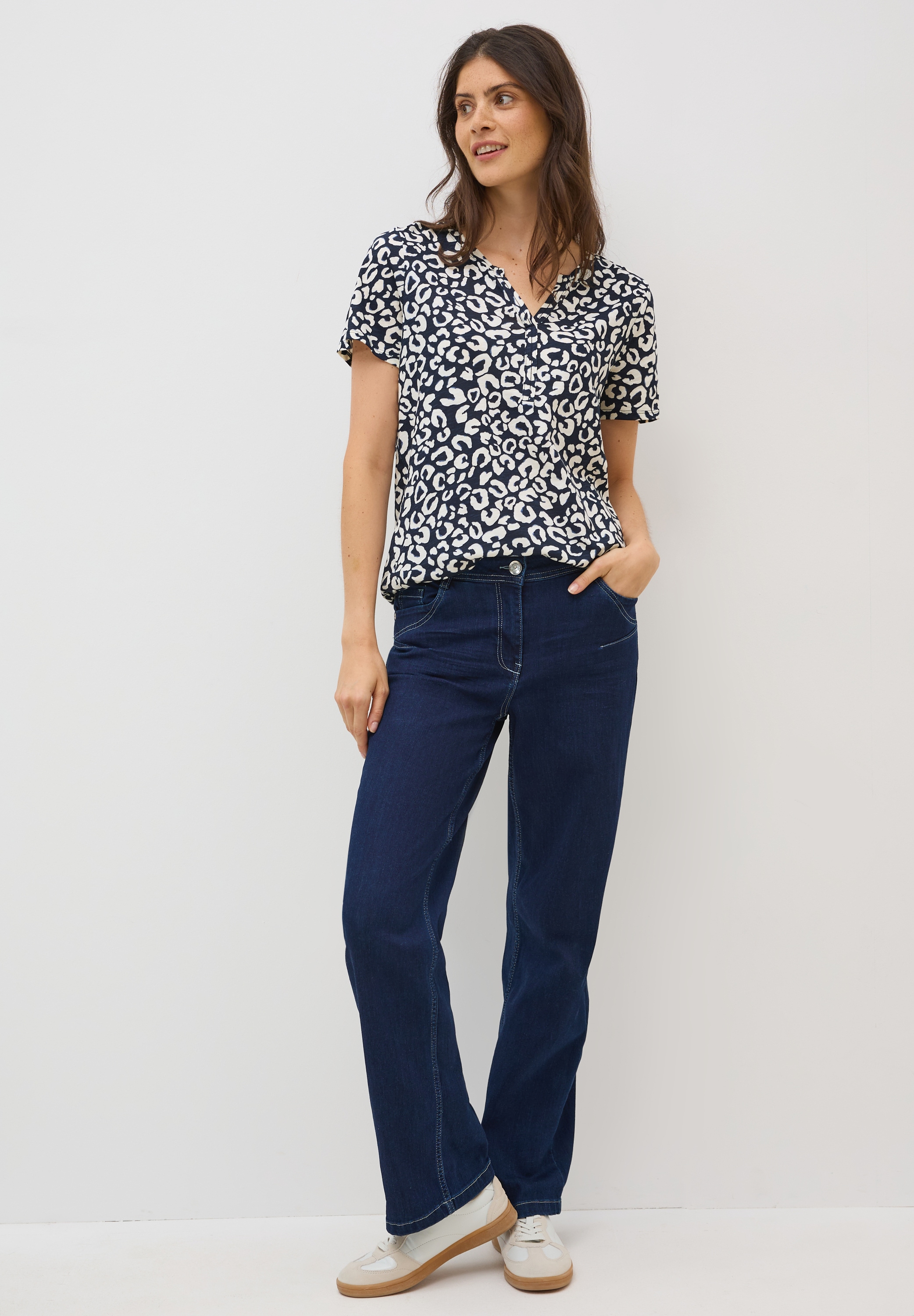 Cecil Blusenshirt, mit allover Print
