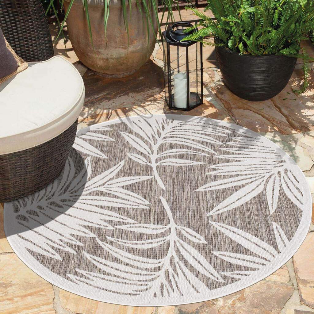 Carpet City Outdoorteppich "Outdoor 468" rund 5 mm Höhe UV-beständig, Flach günstig online kaufen