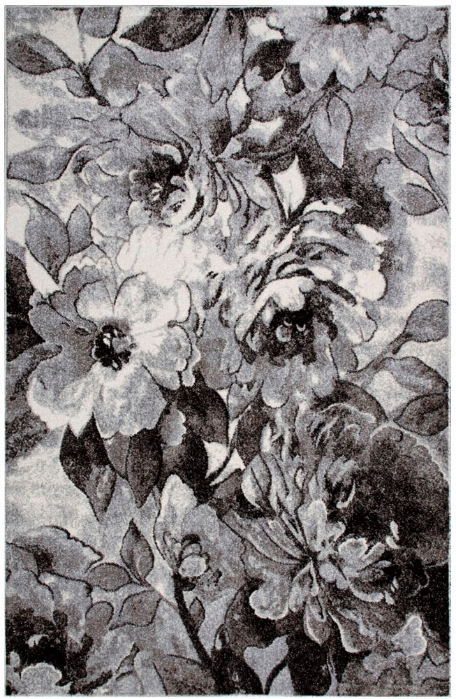 my home Teppich »Almrose«, rechteckig, 9 mm Höhe, mit besonders weichem Flor, Blumen Muster, florales Design, Kurzflor