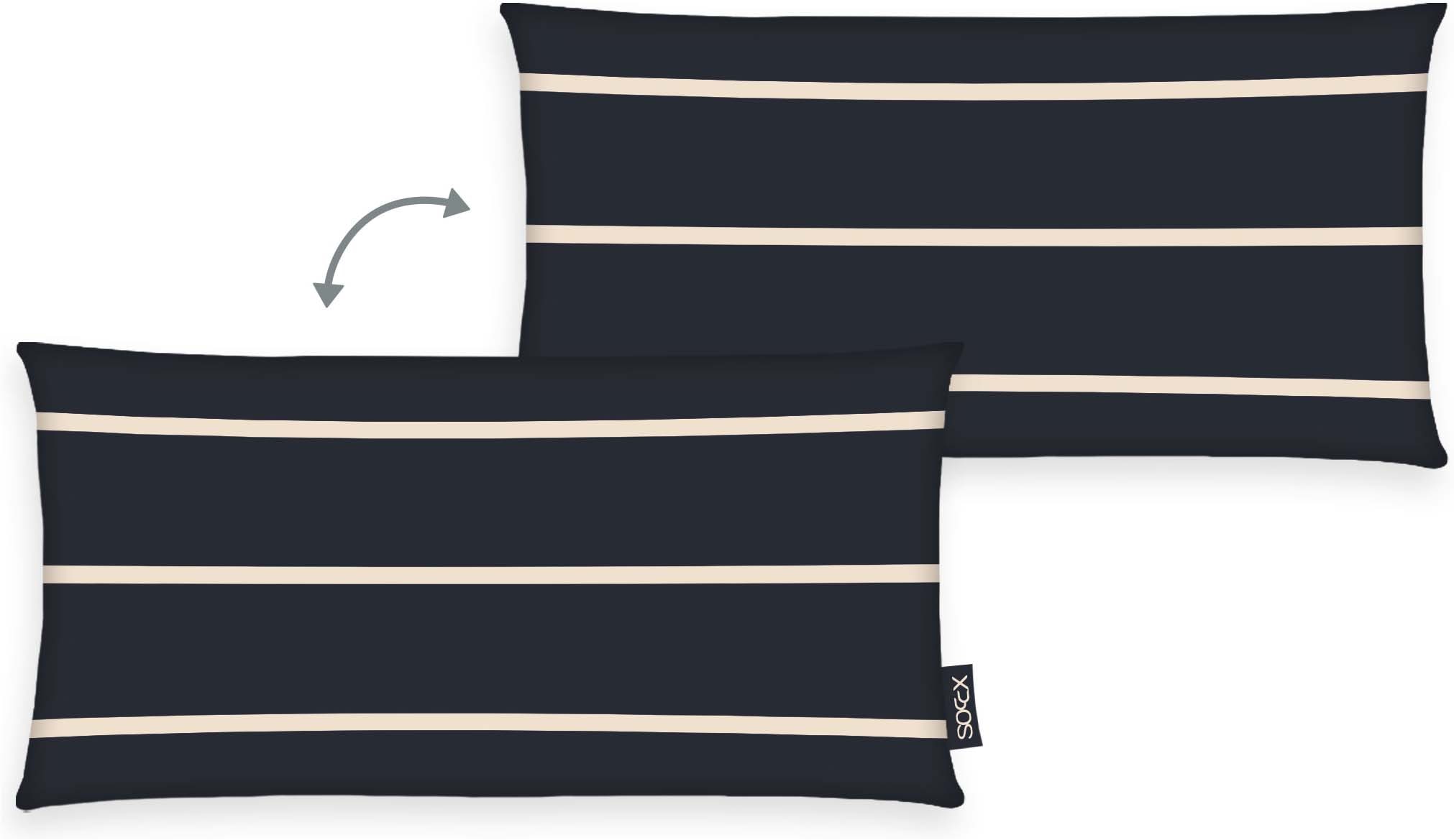 SOCCX "Coastal Stripes" gewebtes Label