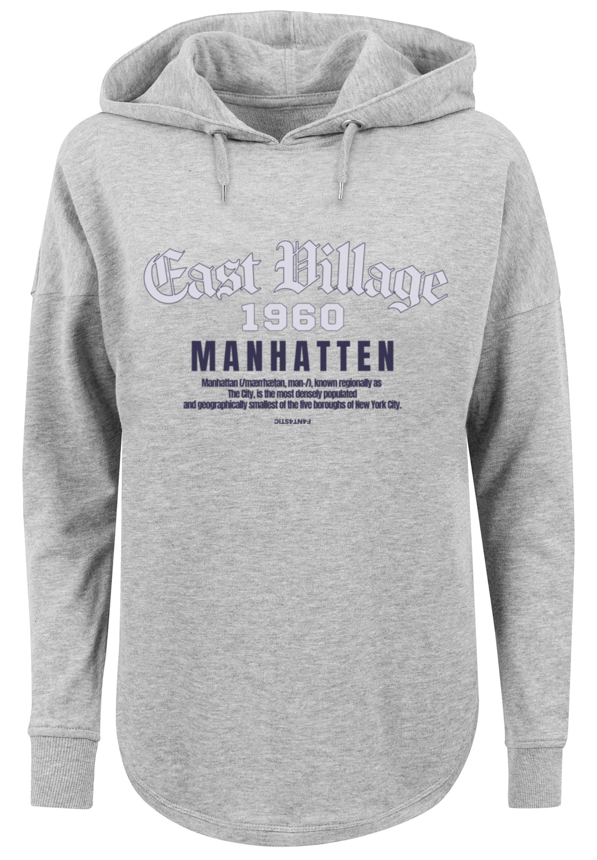 F4NT4STIC Kapuzenpullover "East Village Manhatten OVERSIZE HOODIE", Print günstig online kaufen