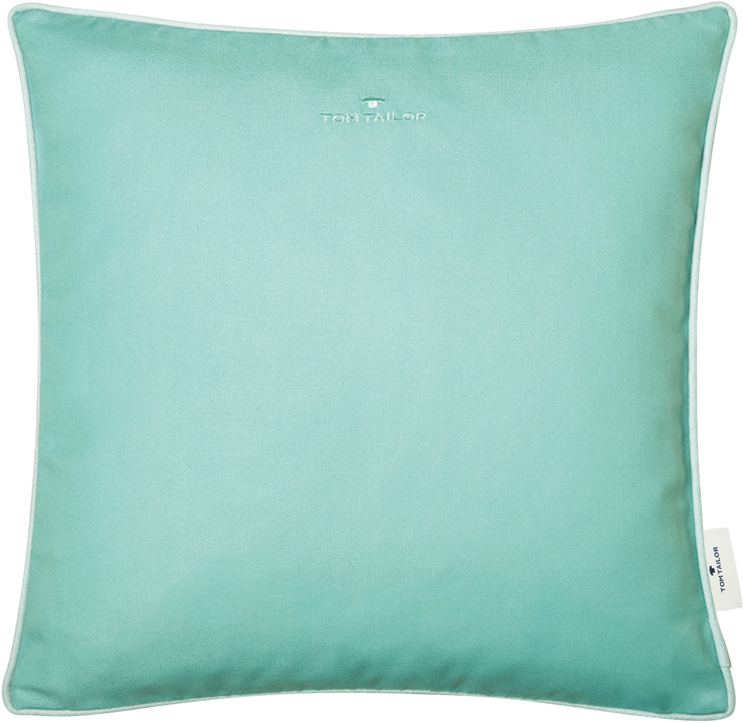 TOM TAILOR HOME "Dove Signature" mit Paspel, Kissenhülle ohne Füllung, 1 Stück