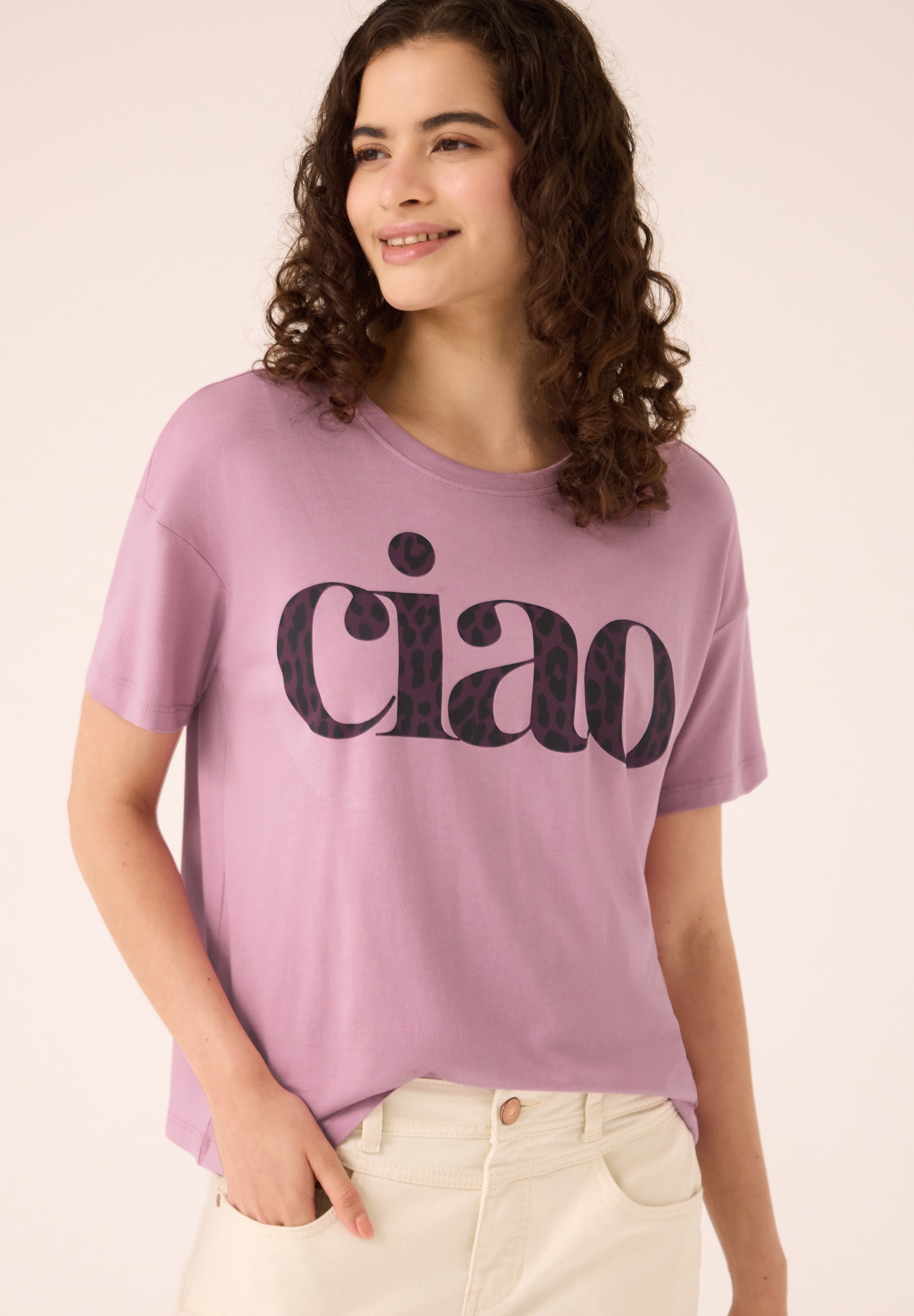 STREET ONE STUDIO T-Shirt mit Rundhalsausschnitt