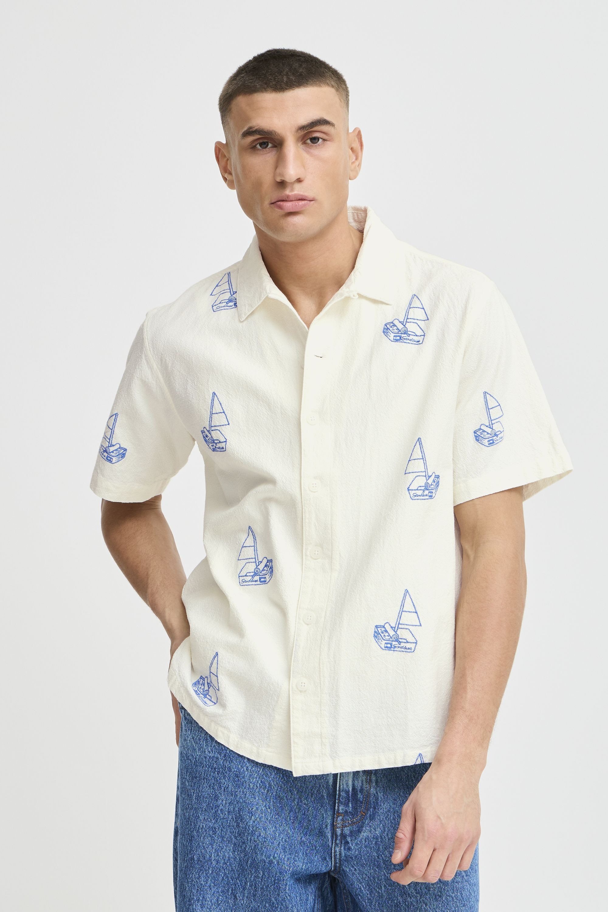 Thumbnail - Solid Kurzarmshirt "Kurzarmhemd SDOTTILD"