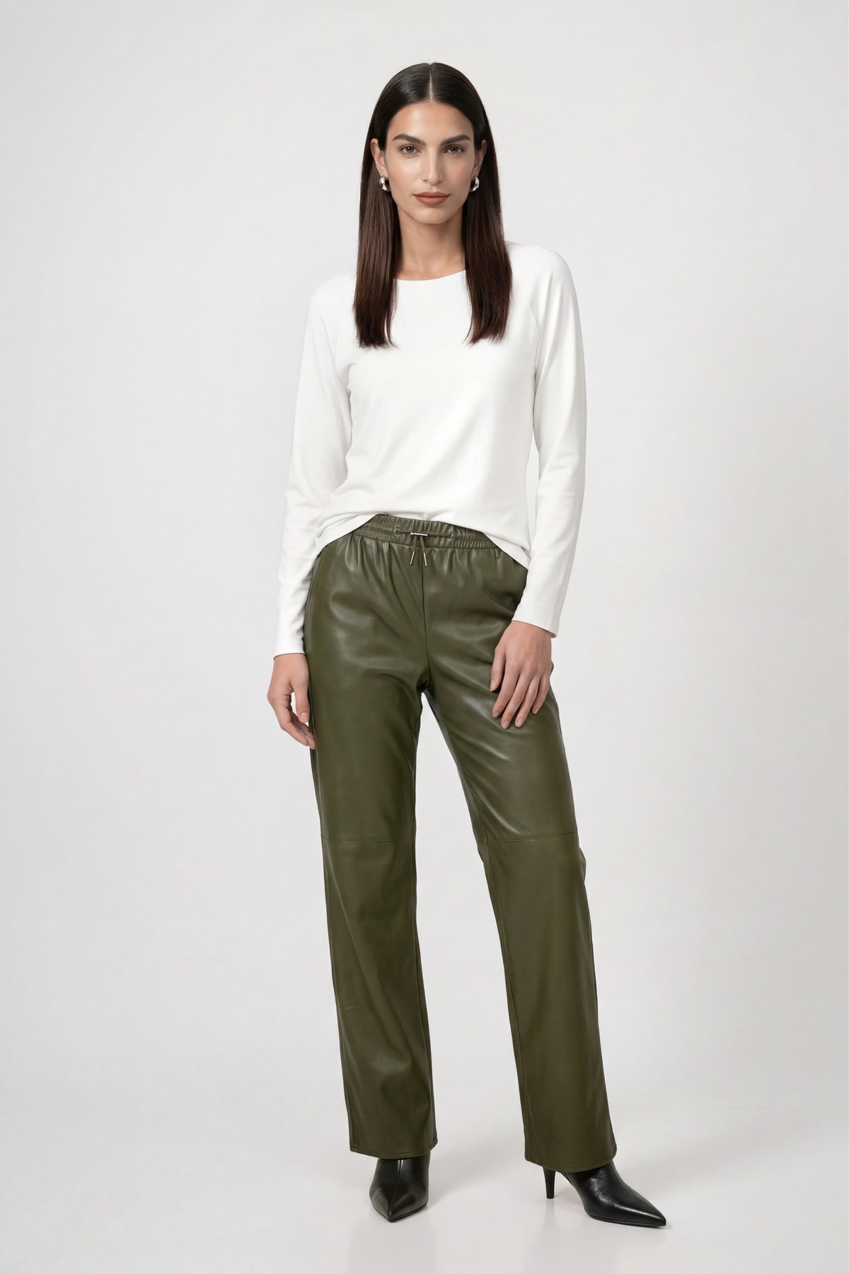 Monari Langarmshirt »Basic« aus weichem Viskose-Modal-Mix, Rundhals