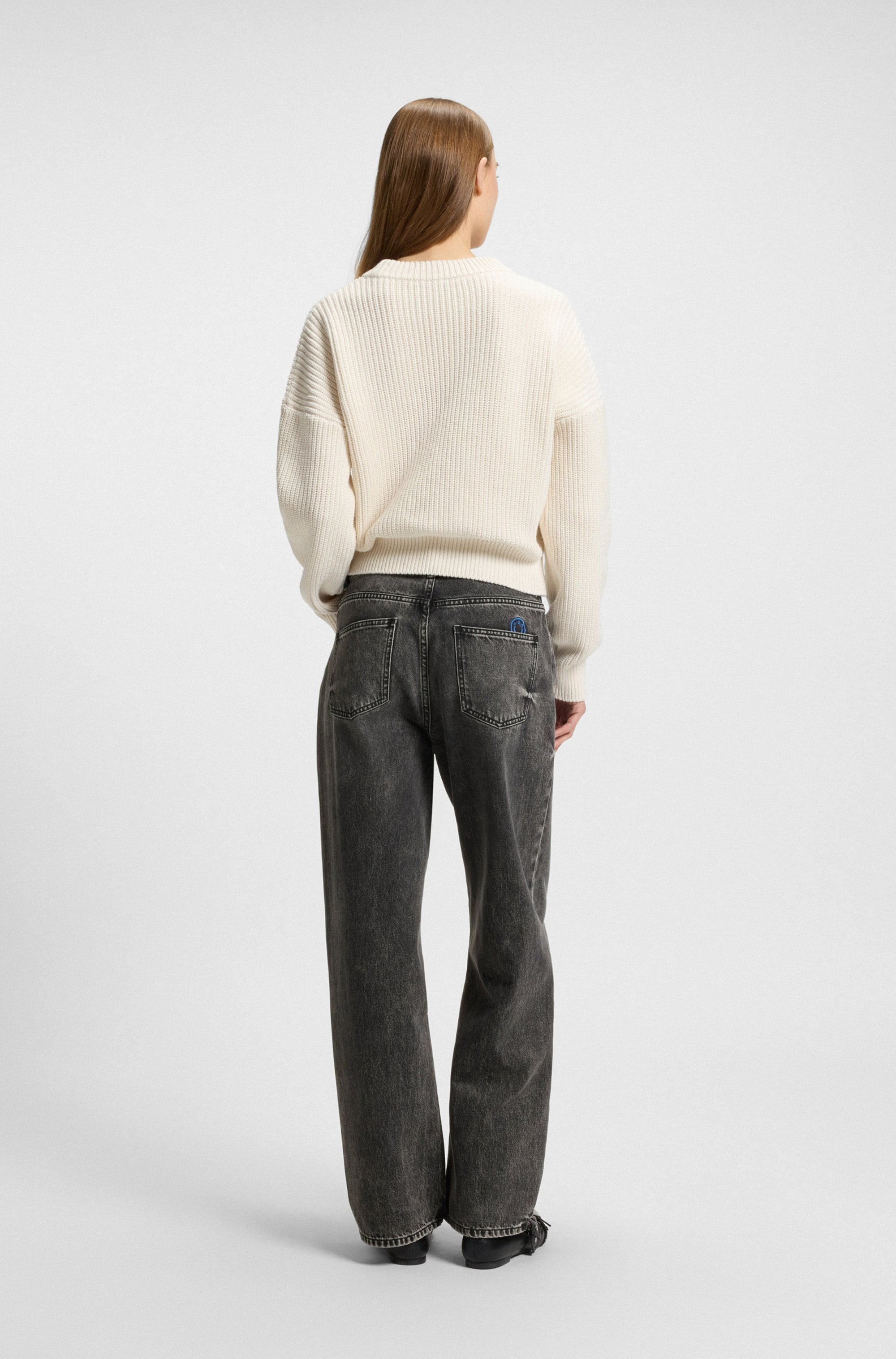 HUGO Blue 5-Pocket-Jeans »Leni«, Low Rise im Relaxed Fit