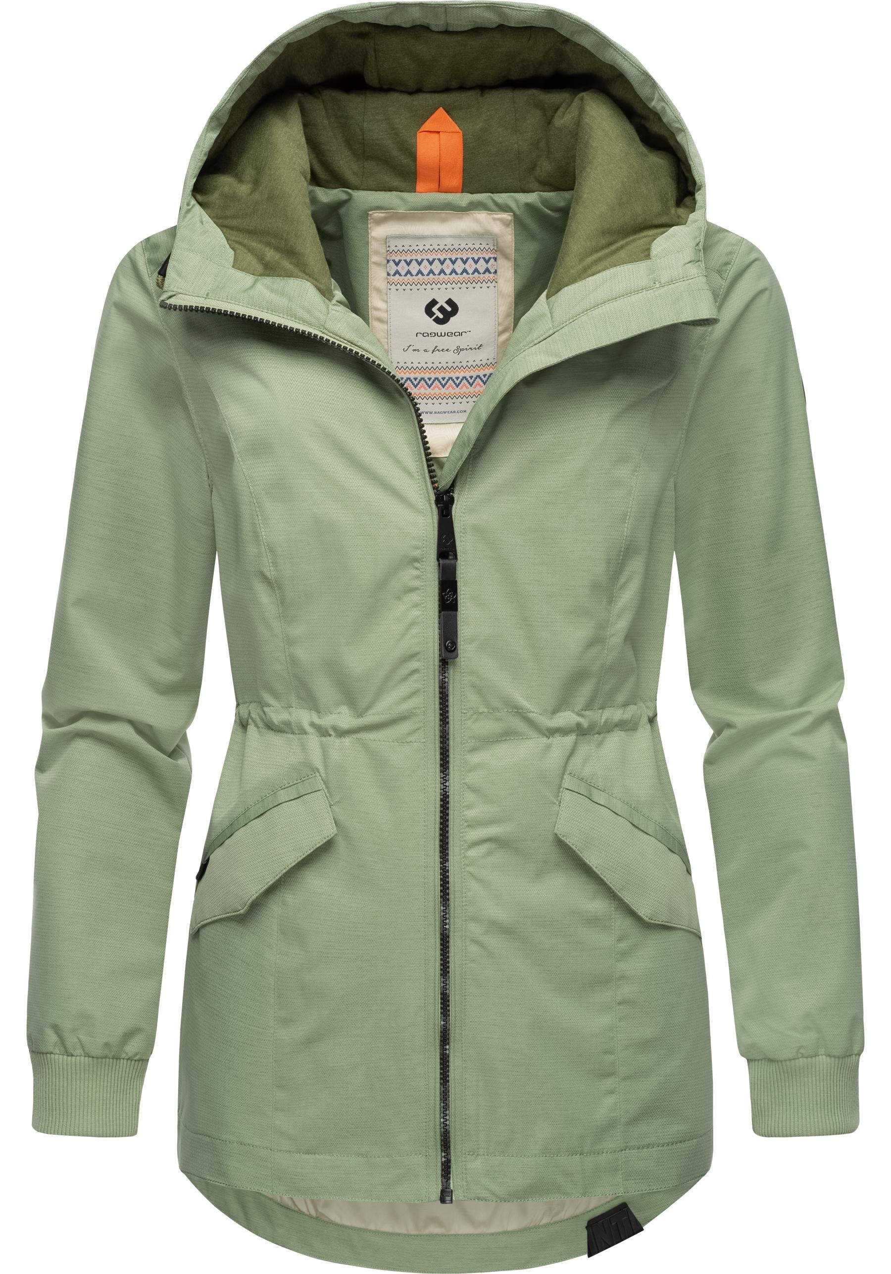 Ragwear Outdoorjacke »Dowey Tech«, mit Kapuze, stylische wasserdichte Übergangsjacke mit großer Kapuze