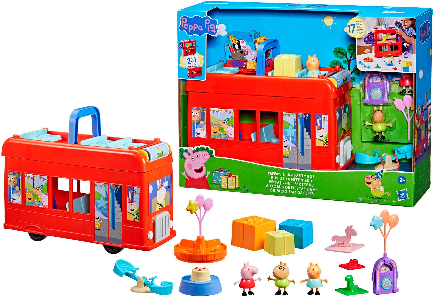 Hasbro Spielwelt »Peppa Pig, Peppas 2-in-1 Partybus«