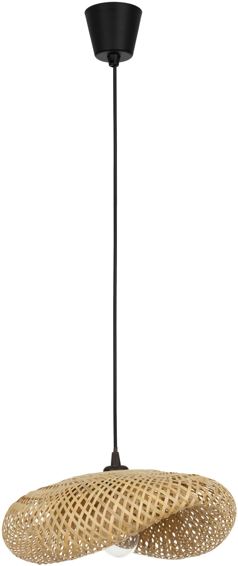 NOVA LUCE Pendelleuchte "ADALINE", 1, Ø 42cm H: 160cm, 1 Stk.natur, Esszimmer, Leuchten