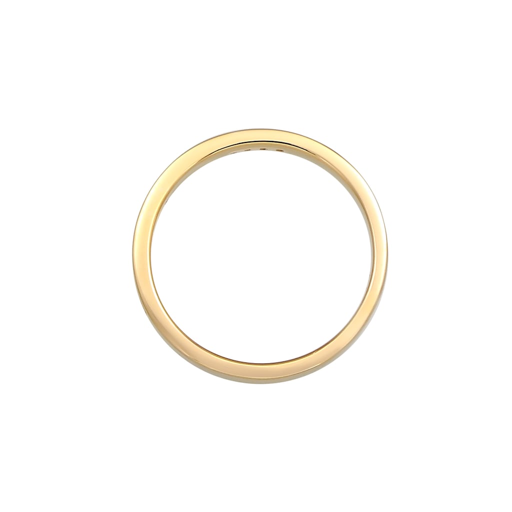 Elli DIAMONDS Verlobungsring »Verlobung Bandring Diamant (0.05 ct.) 585 Gelbgold«