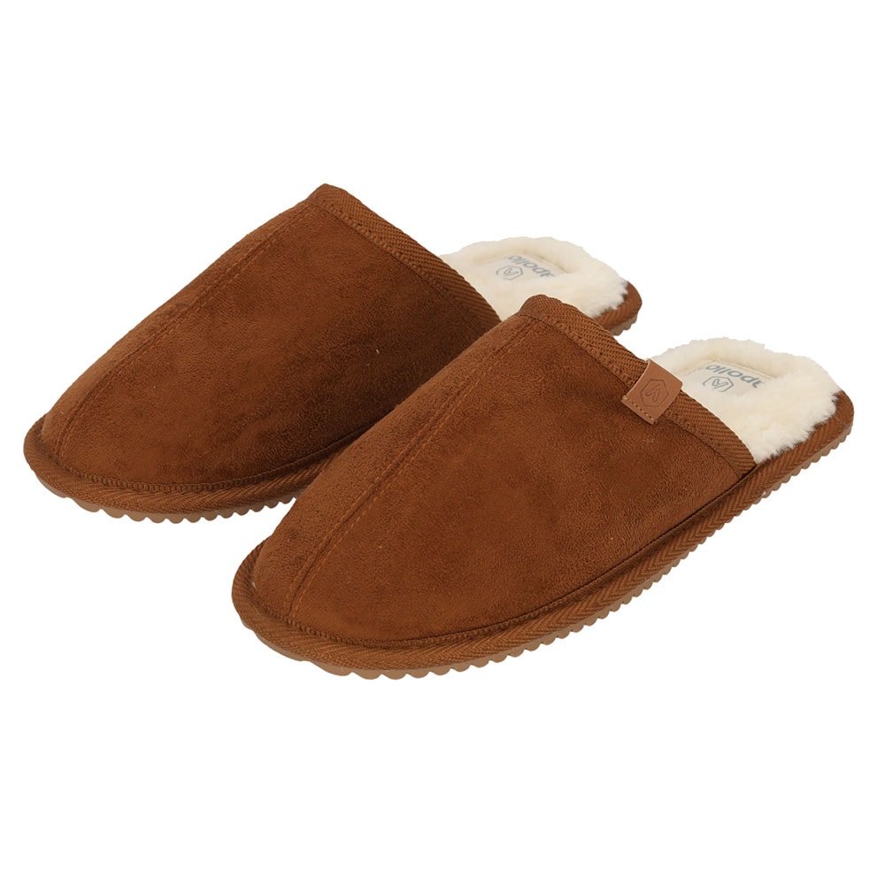 Apollo Pantoffel 2 Stk. tlg. aus Wildlederimitat mit Gummisohle günstig online kaufen