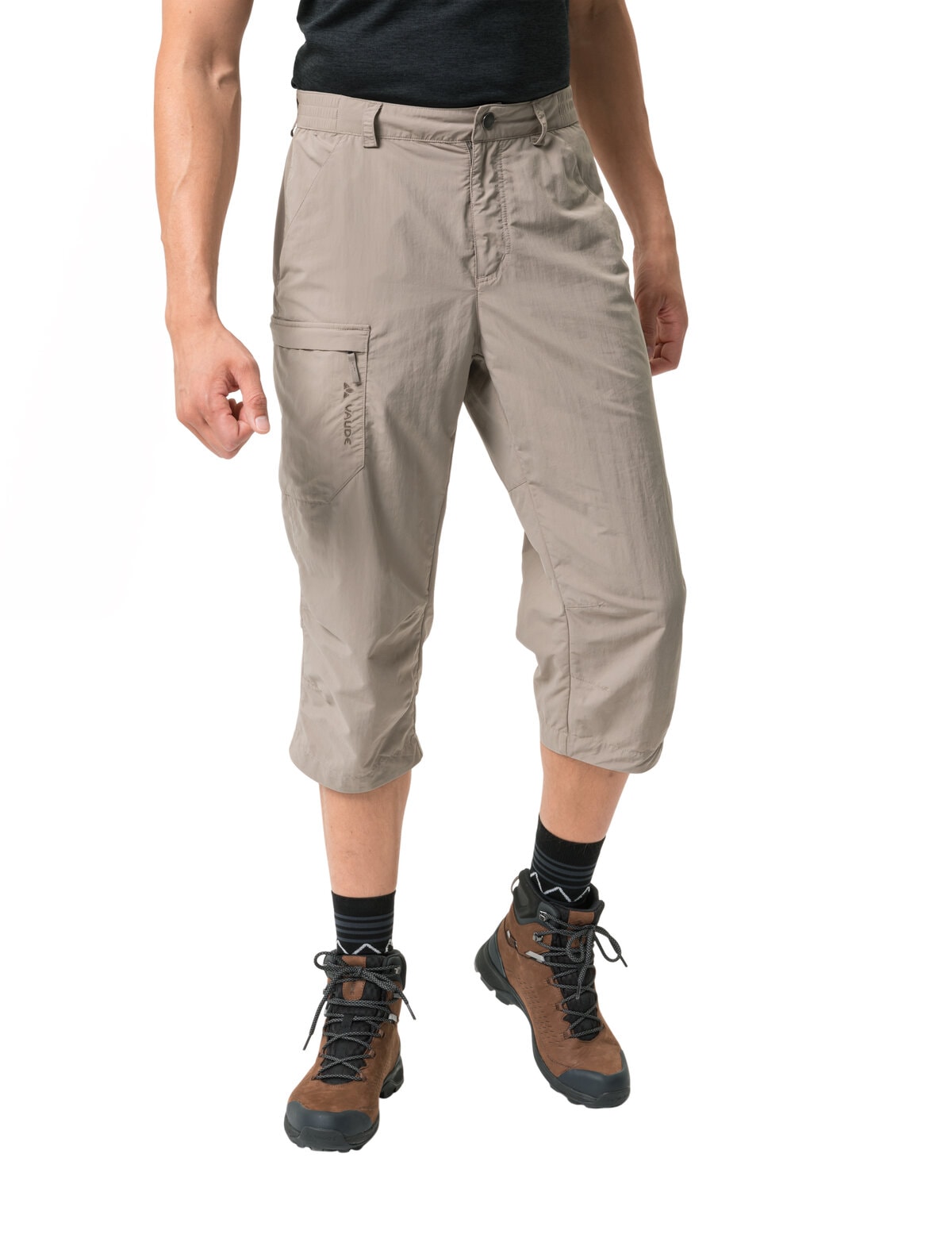 VAUDE Outdoorhose "Mens Farley Capri Pants II" für vielseitige Aktivitäten, mit Reißverschlusstaschen, Regular Fit