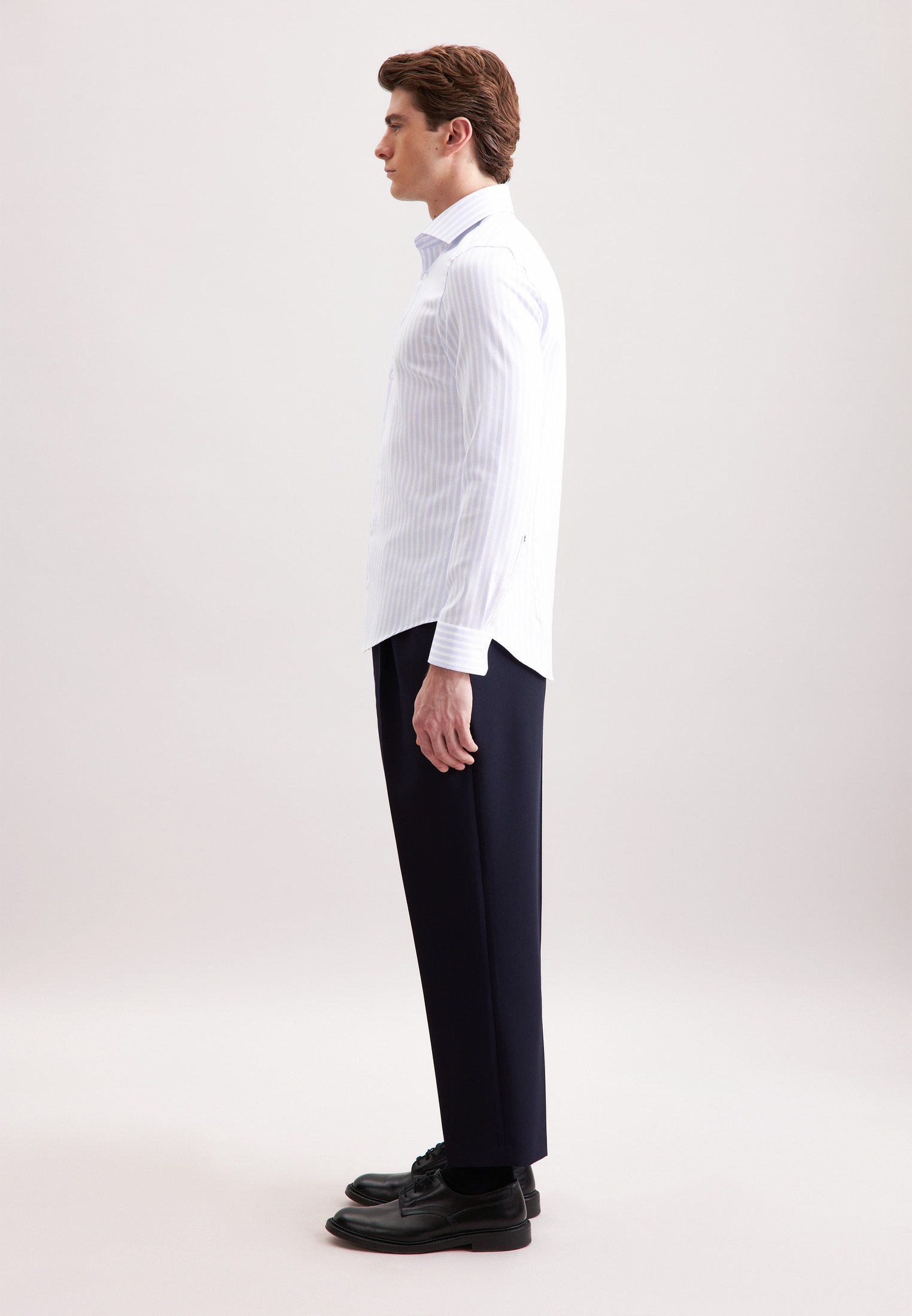 seidensticker Businesshemd »Schwarze Rose« Slim 1/1 Kentkragen Gestreift