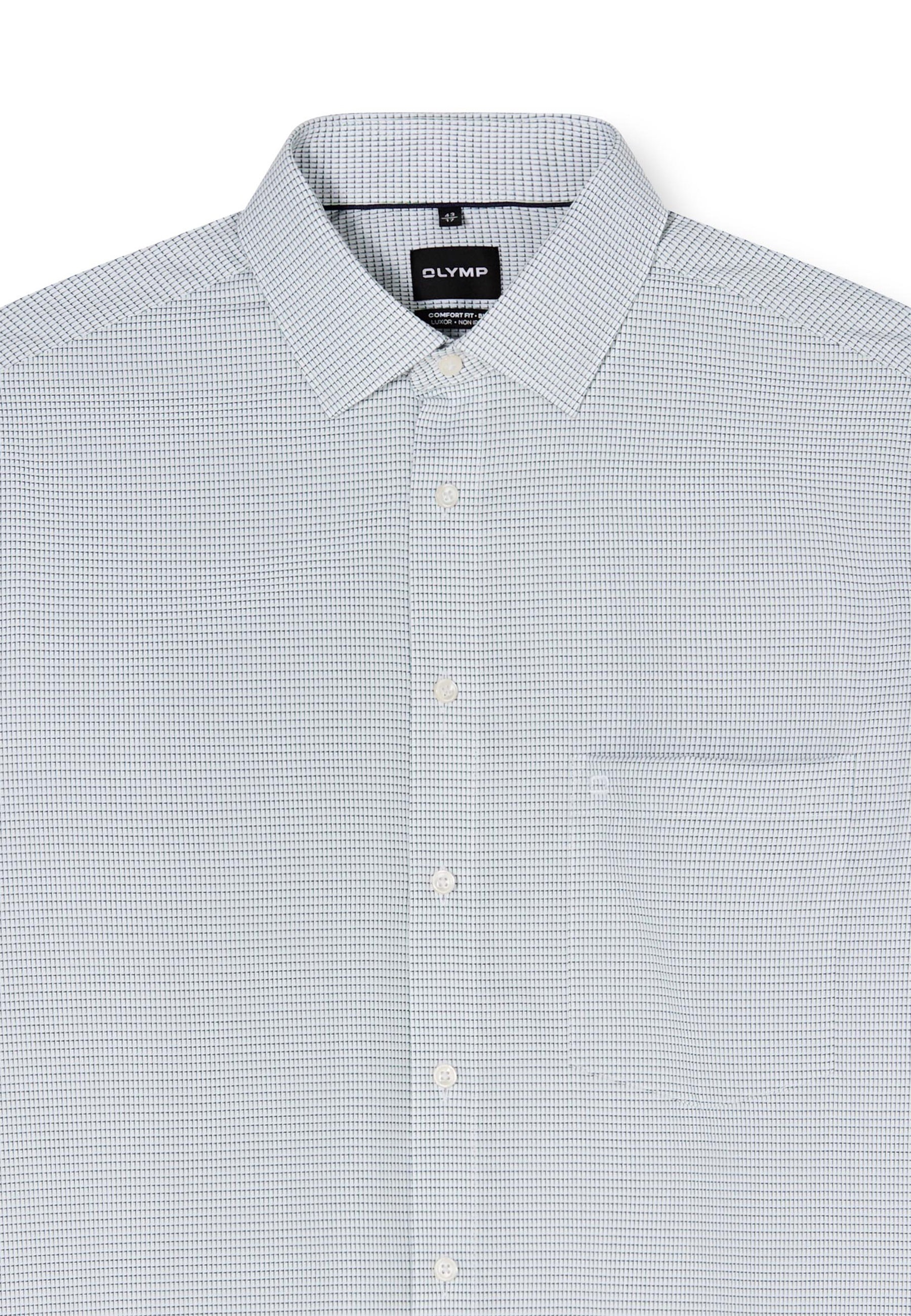 Businesshemd OLYMP "OLYMP Luxor, comfort fit - big, New Kent", Herren, Gr. 46, Normaler Arm, grün, 100% Baumwolle, Hemden 2