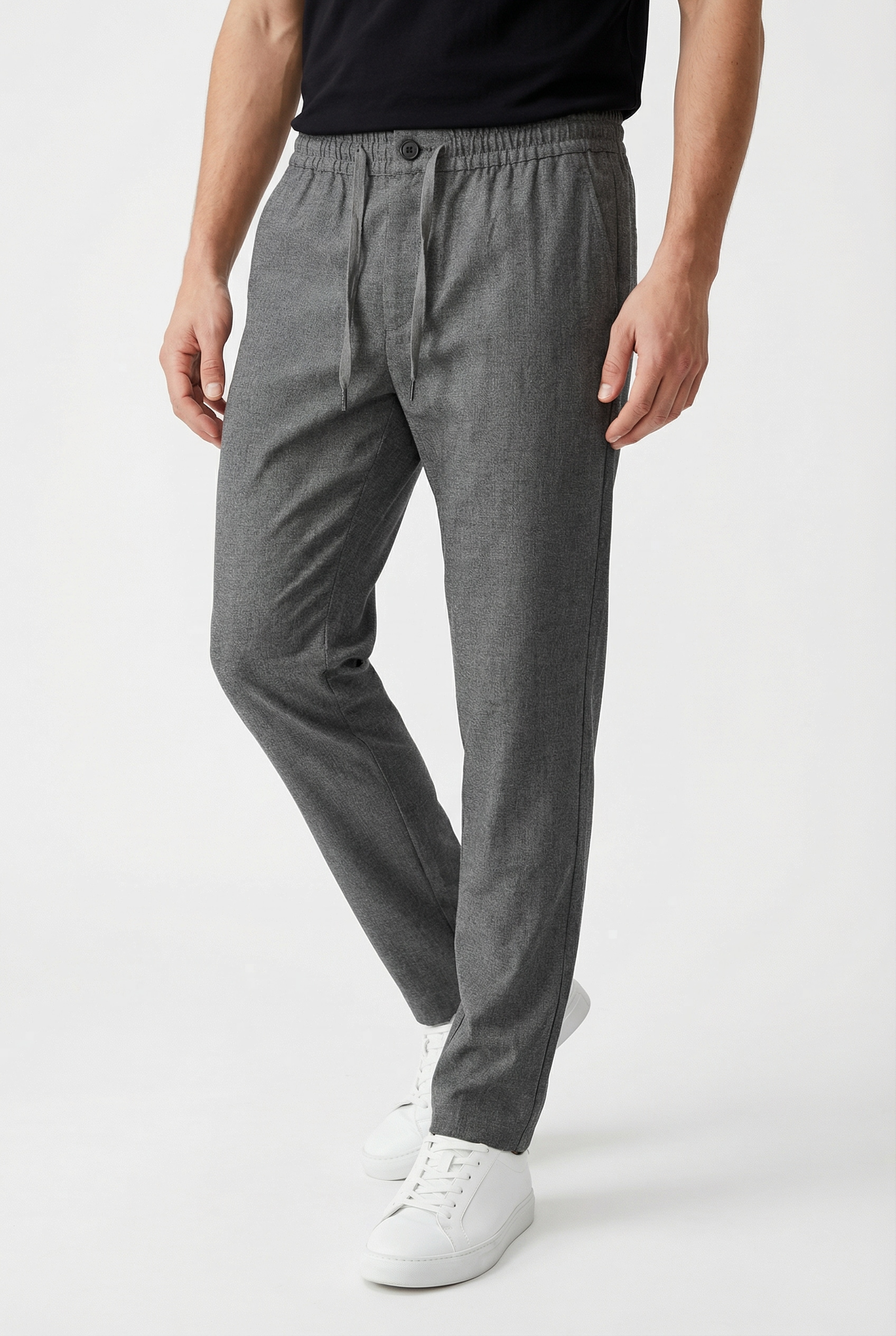 SELECTED Schlupfhose "SLH196-STRAIGHT ROBERT STRING PANT NOOS" Materialmix, günstig online kaufen