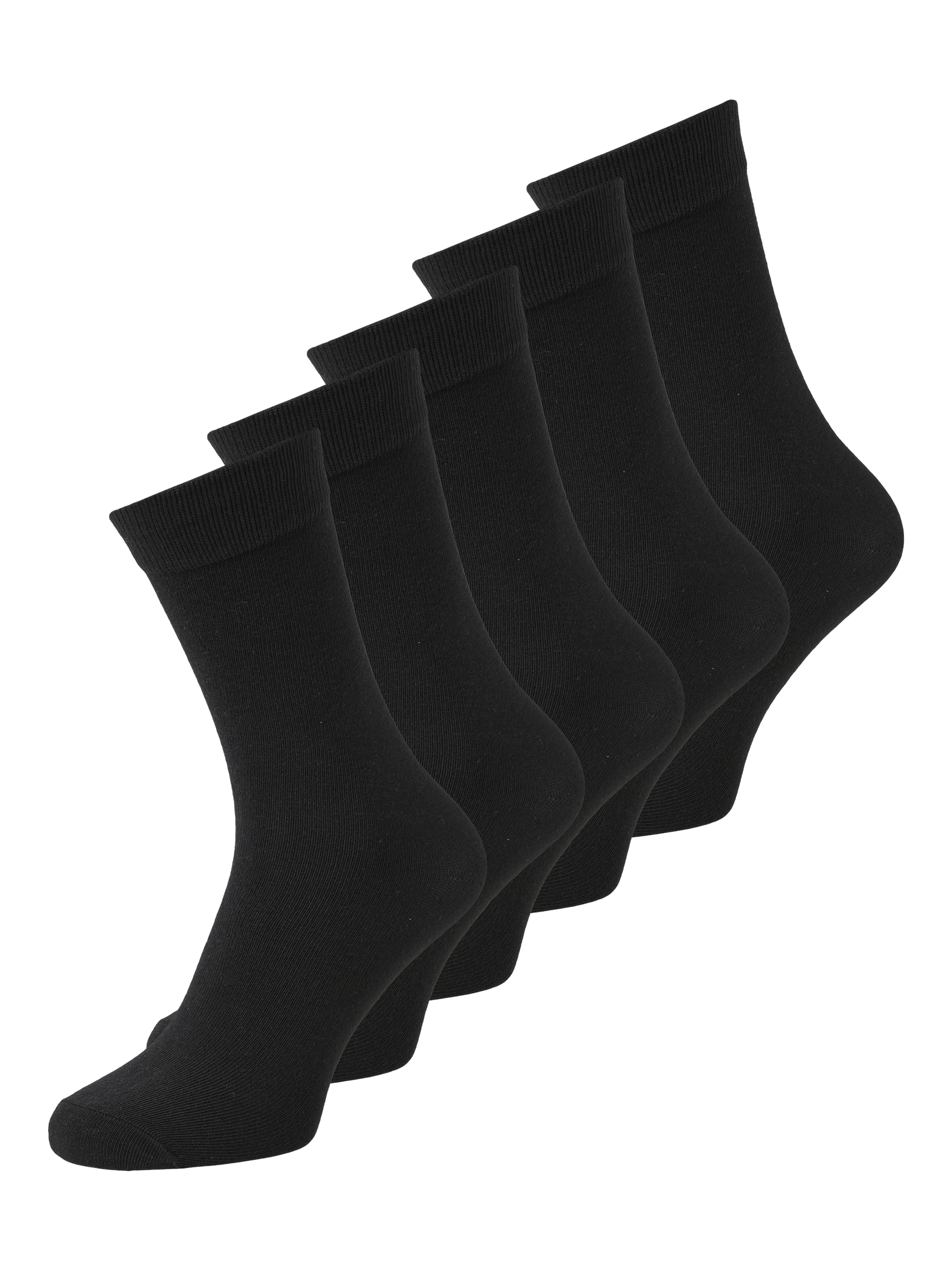 Socken »JACBLACK SOCK 5 PACK NOOS«, (Packung, 5 Paar)
