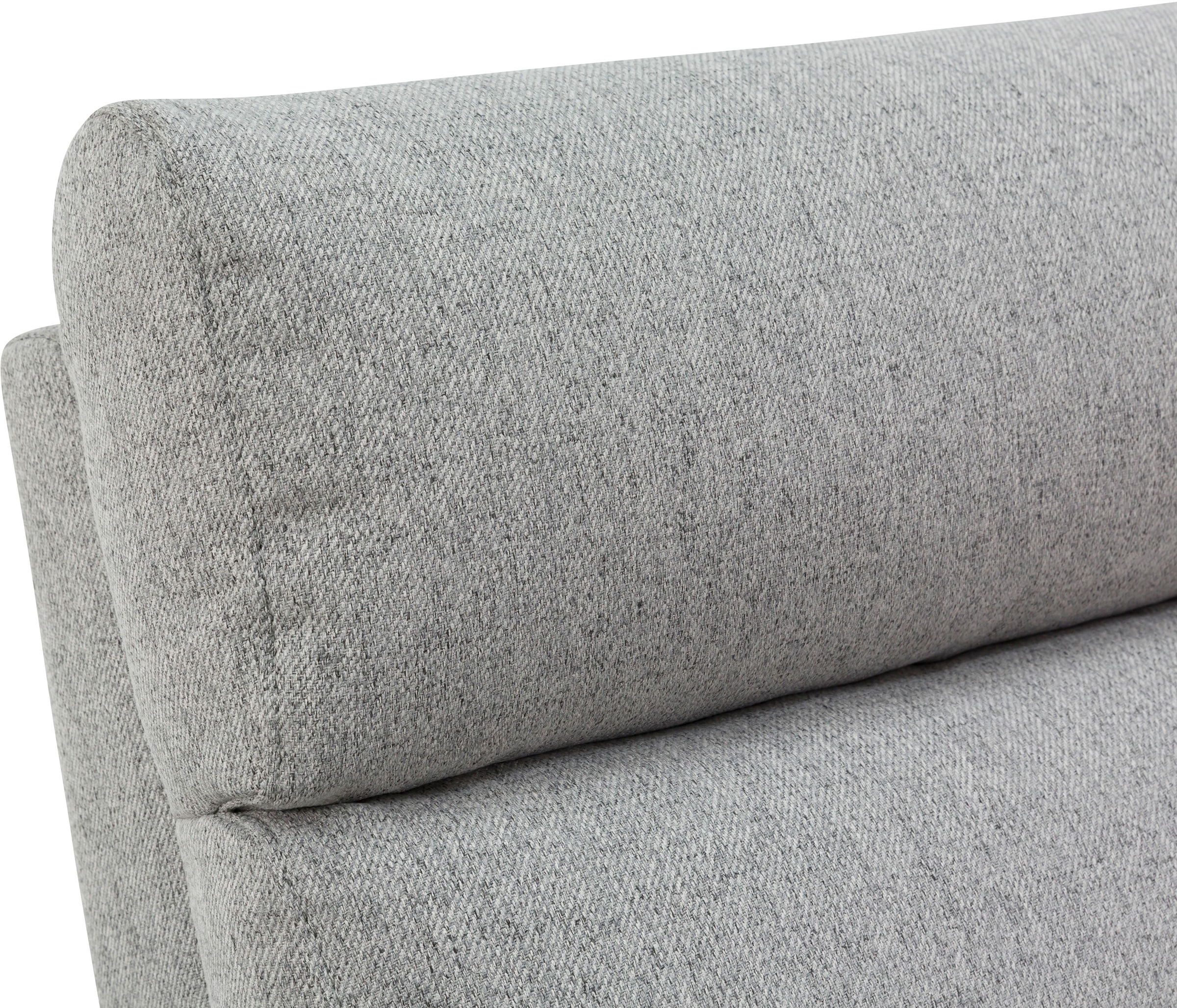 INOSIGN Ecksofa »JENNA, L-Form, 209cm, manuelle u. elektrische Funktion, mit USB A/C,«, Liegefunktion 105°-150°, Federkern, Struktur fein