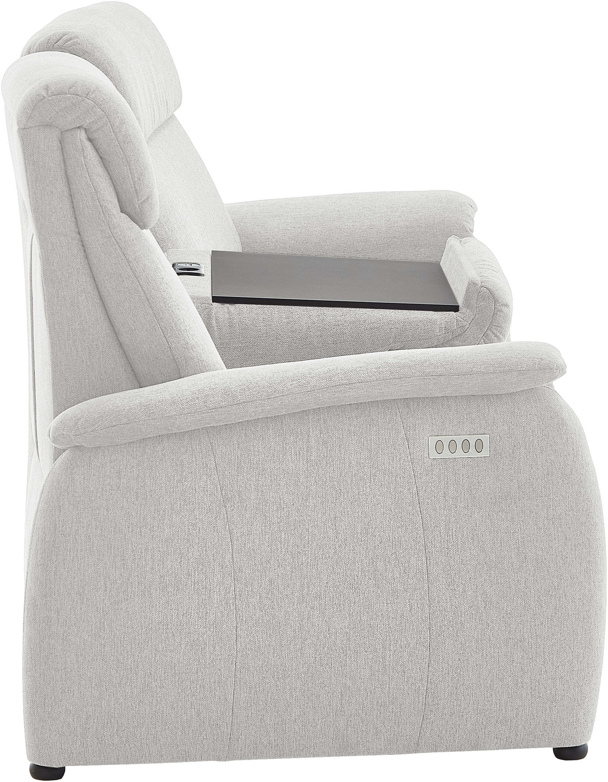 Home affaire Polstergarnitur »Turin, 2,5- & 3-Sitzer mit elektrischer Relaxfunktion« Set, 4 tlg. tlg. inkl. Tisch, USB & Steckdose, Federkern & pflegeleichtem Bezug