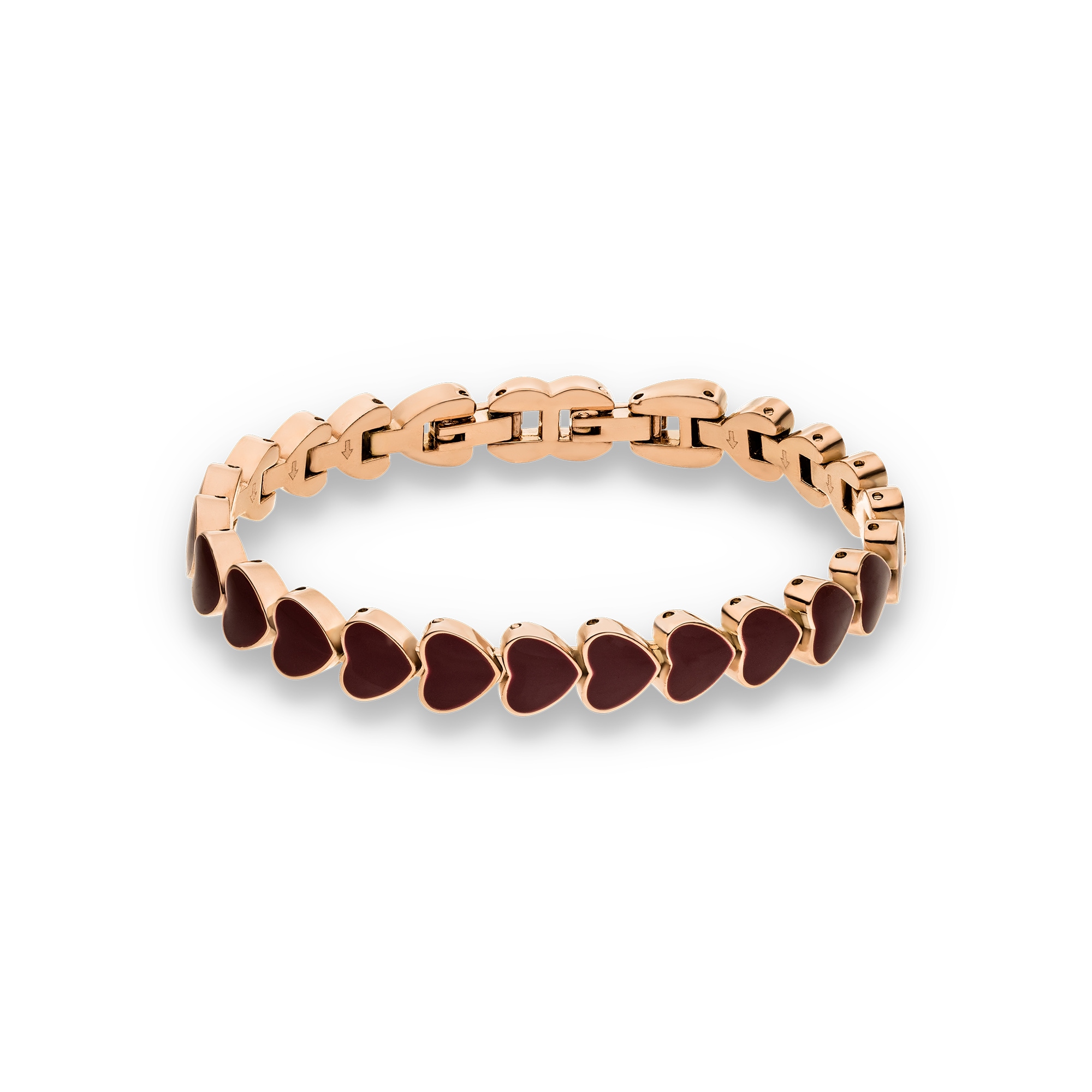 s.Oliver Armband »Schmuck Geschenk Metall The Heart Row, Herz« Emaille