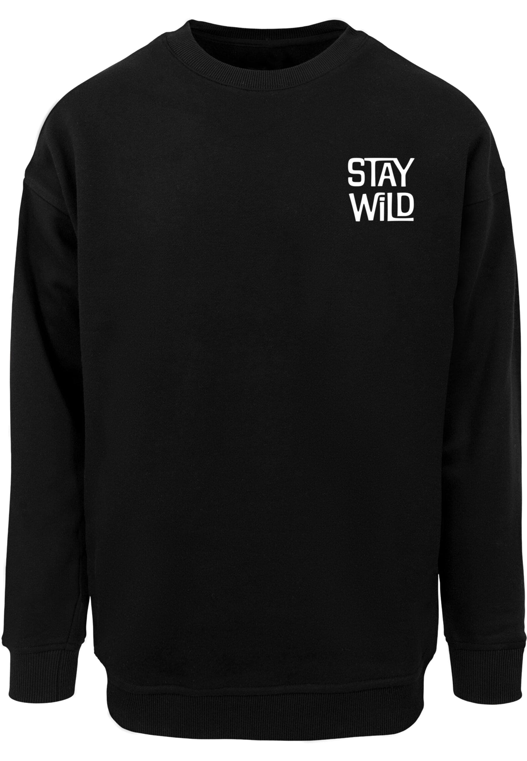 Merchcode Rundhalspullover "Merchcode Wording - Stay Wild Crewneck" 1 Stk. günstig online kaufen