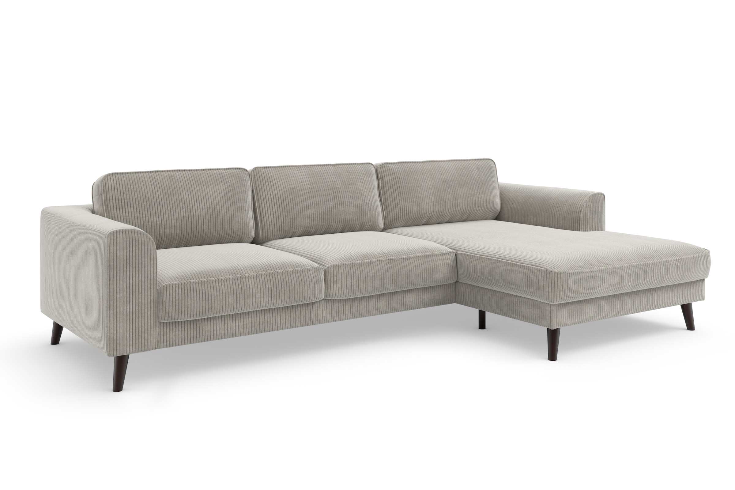 TRENDMANUFAKTUR Ecksofa »Lumber Jack, elegantes Designsofa, zeitlos modern, hoher Sitzkomfort«, wahlweise mit Bettfunktion u. Bettkasten, L-Form